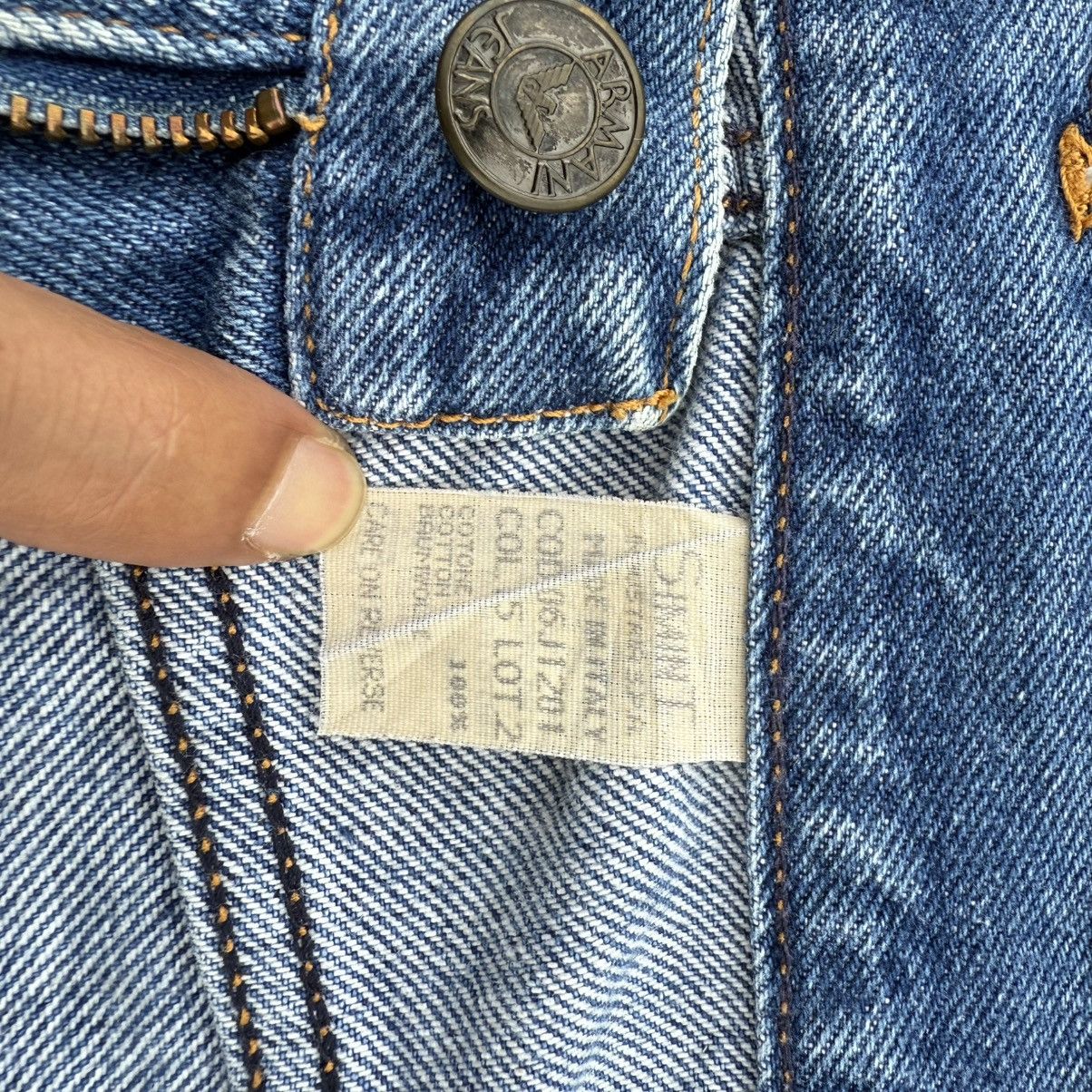 Giorgio Armani VINTAGE ARMANI JEANS 90' LIGHT WASH DENIM JEAN PANTS Size US 31 - 10 Thumbnail