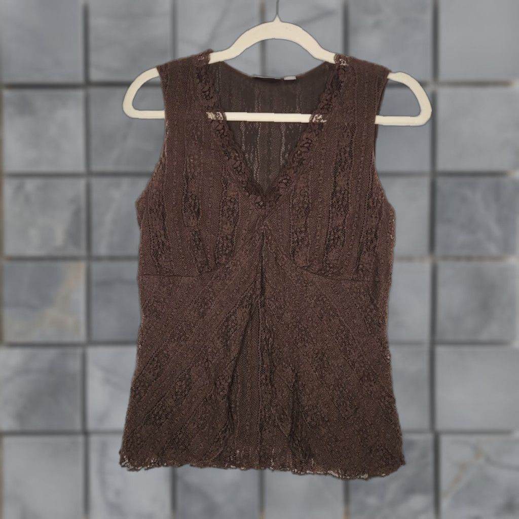 Apt. 9 Vintage y2k Apt. 9 Brown Lace Tank Top Small Fairy Whimsy Nature User: Vintage y2k Apt. 9 Brown Lace Tank Top Small Fairy Whimsy Nature Size S / US 4 / IT 40 - 1 Thumbnail