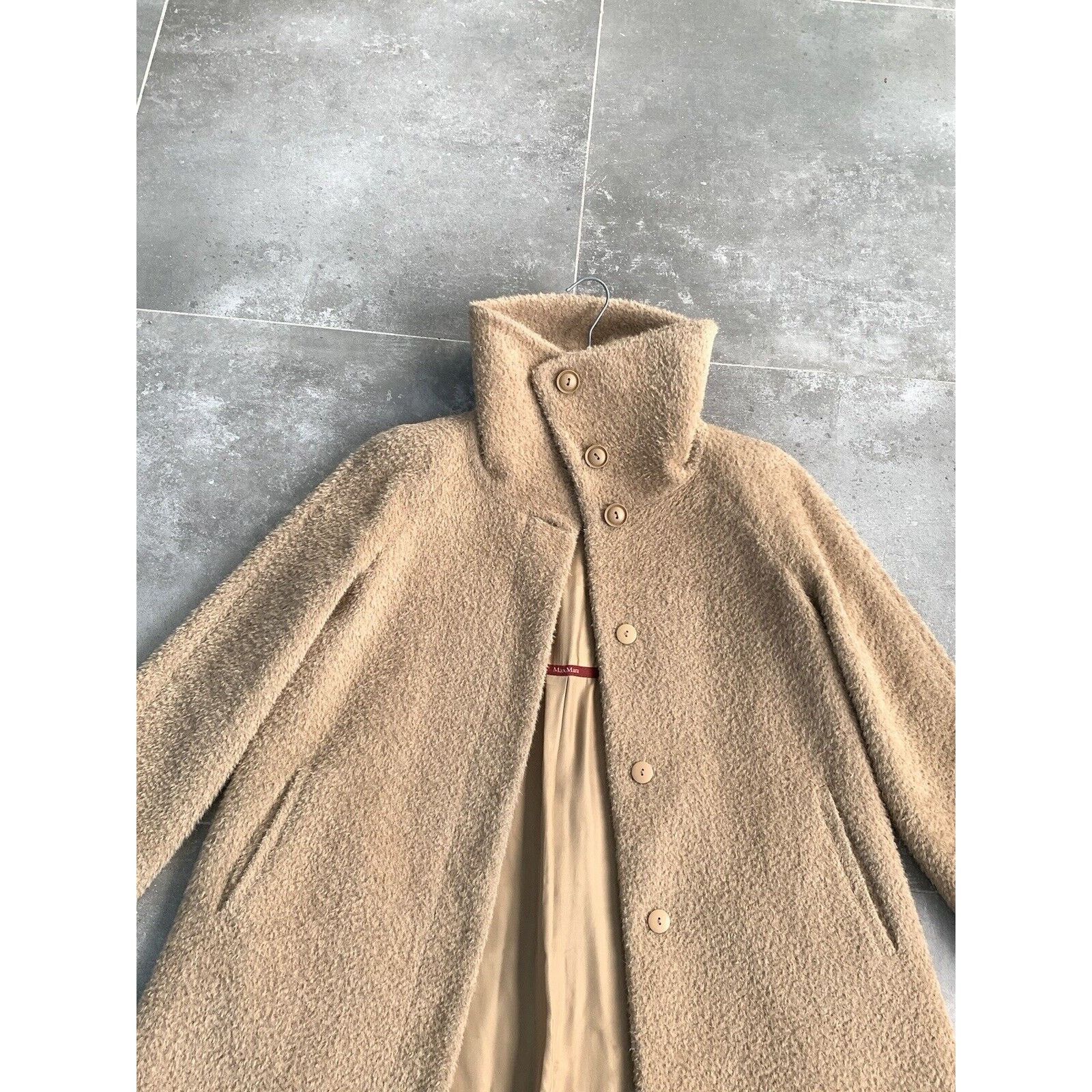 Max Mara Women's MAX MARA TEDDY ALPACA Trench Coat Jacket UK 14 US 12 Size XL / US 12-14 / IT 48-50 - 17 Thumbnail