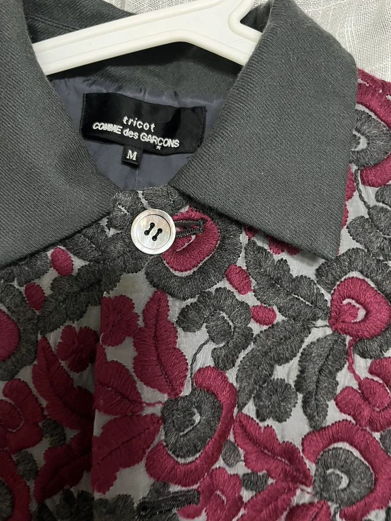 Comme des Garcons Comme Des Garcons Embroidered flower coat Size M / US 6-8 / IT 42-44 - 4 Thumbnail