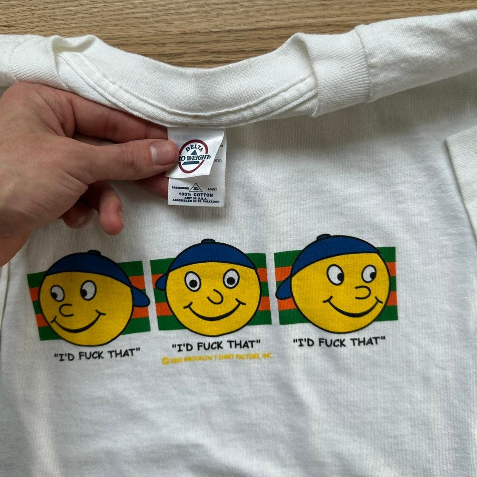 Other × Vintage Vintage 90s Funny Good Humor Id Fuck That Happy Sex Shirt Size US XL / EU 56 / 4 - 7 Thumbnail