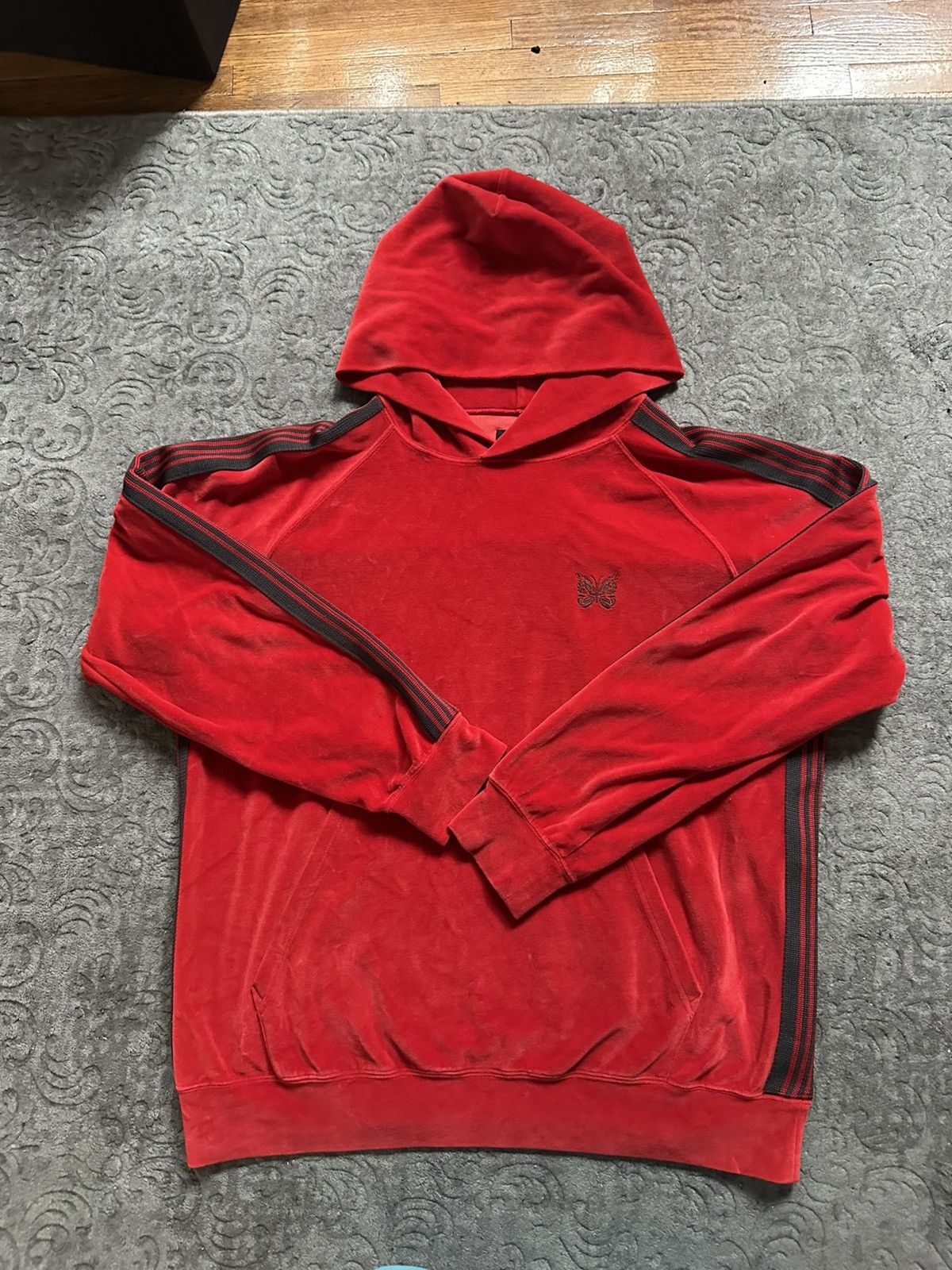 Needles Needles Red Hoodie Size US L / EU 52-54 / 3 - 1 Thumbnail