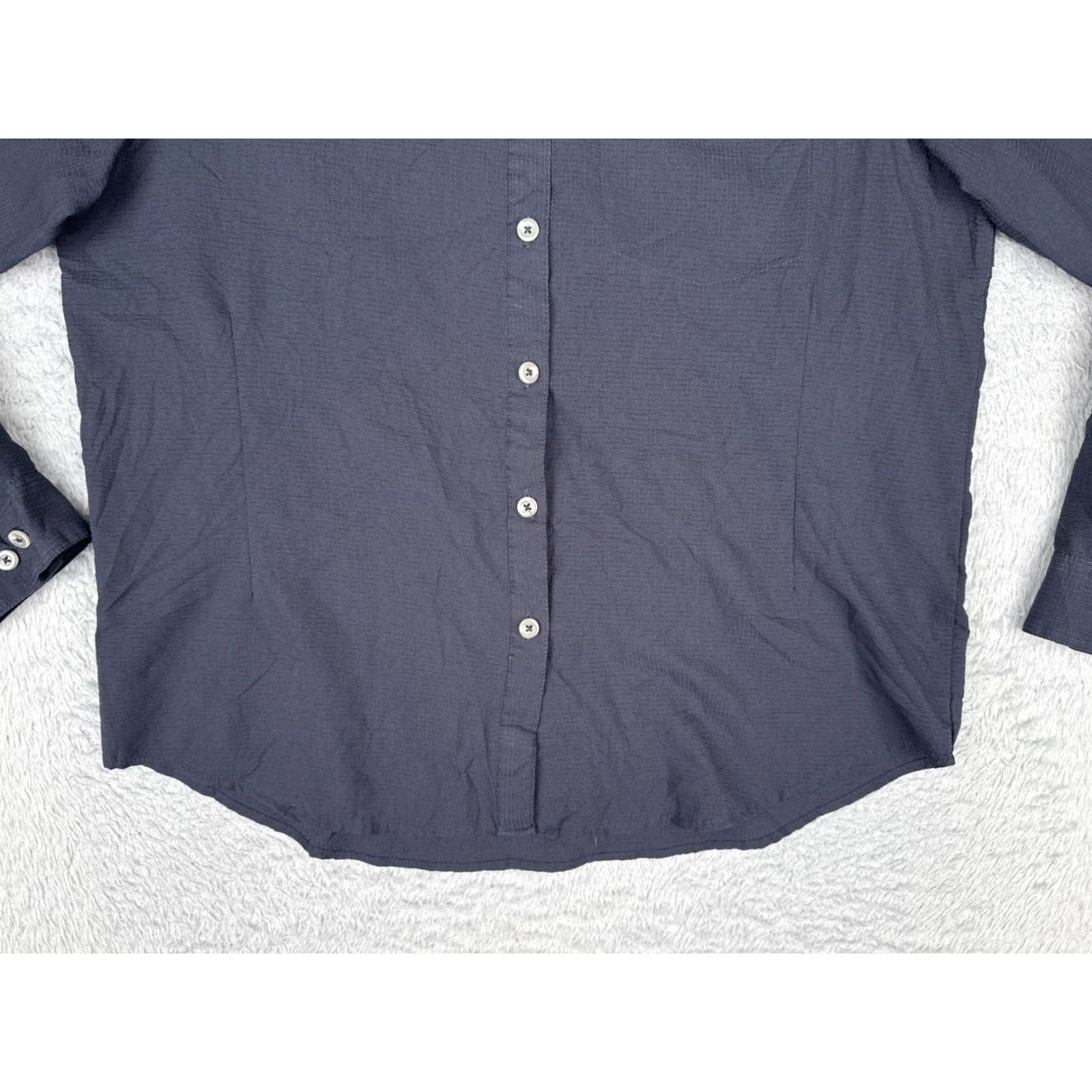 Vintage Little Donkey Andy Shirt Men Large Blue Button Up Fish Angler Vented Long Sleeve Size US L / EU 52-54 / 3 - 5 Thumbnail