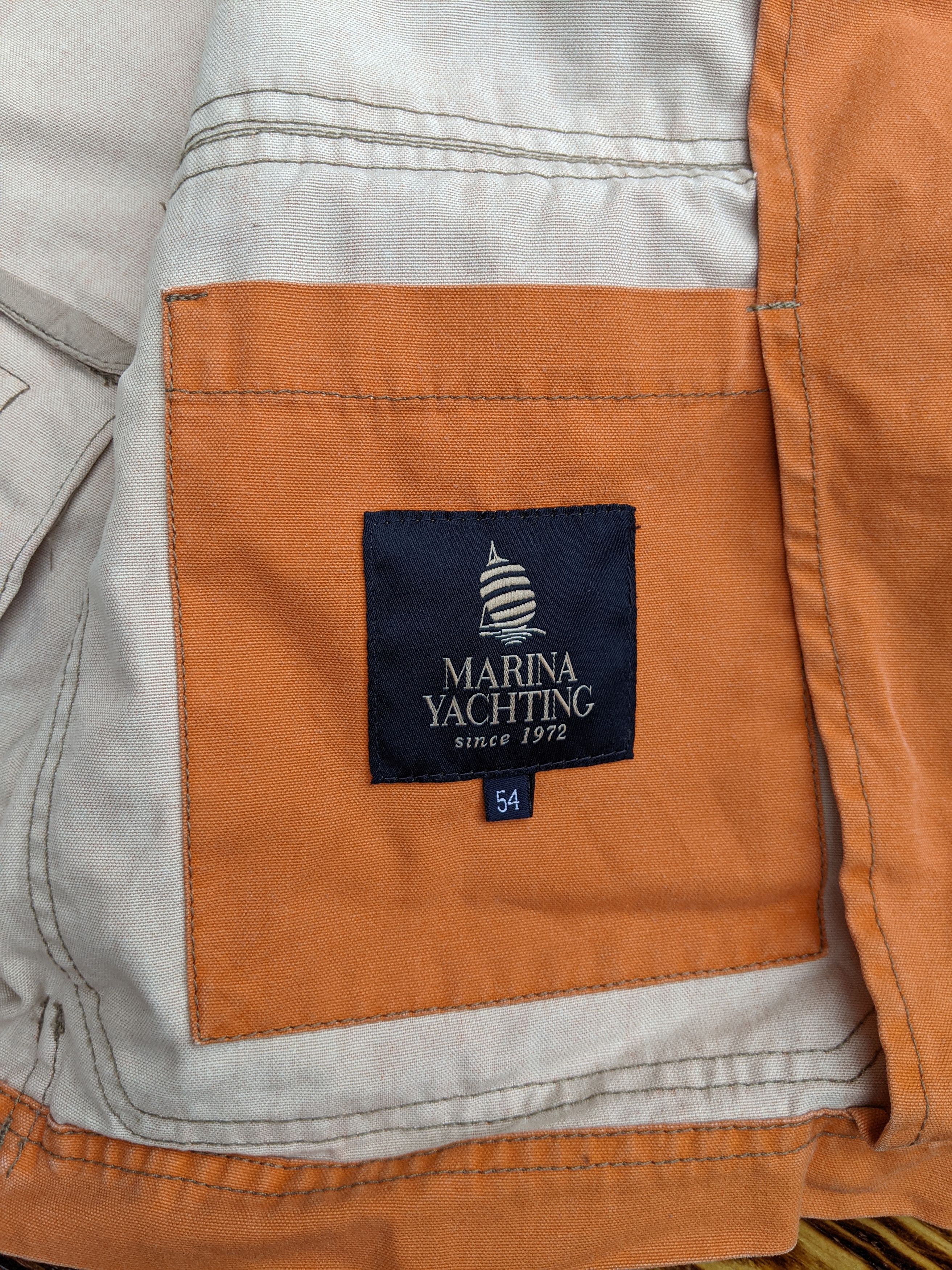 Canvas Vintage MARINA YACHTING Orange Canvas Cotton Jacket Size L Size US L / EU 52-54 / 3 - 7 Thumbnail