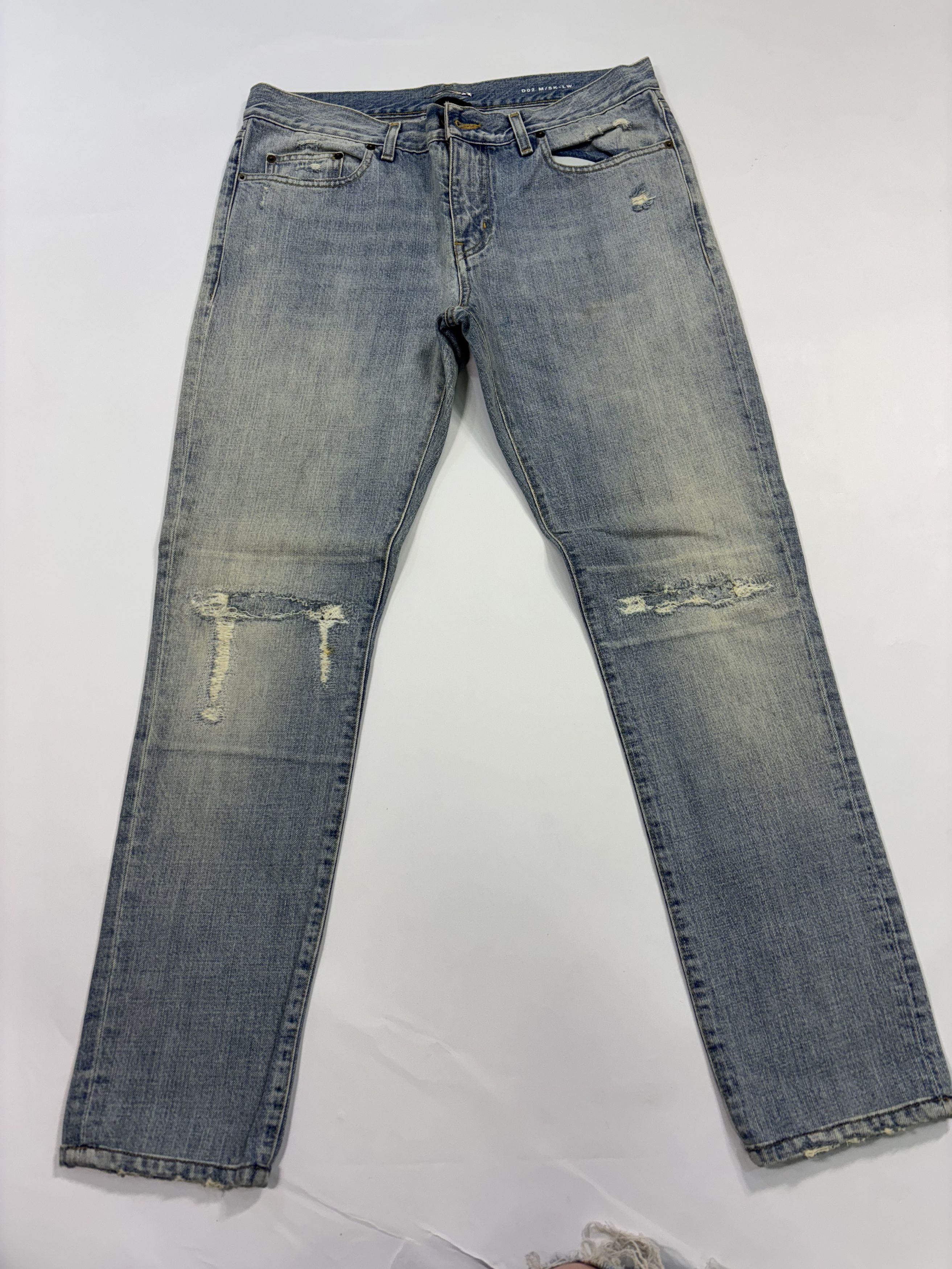 Saint Laurent Paris Saint Laurent Distressed Denim Size US 32 / EU 48 - 1 Thumbnail