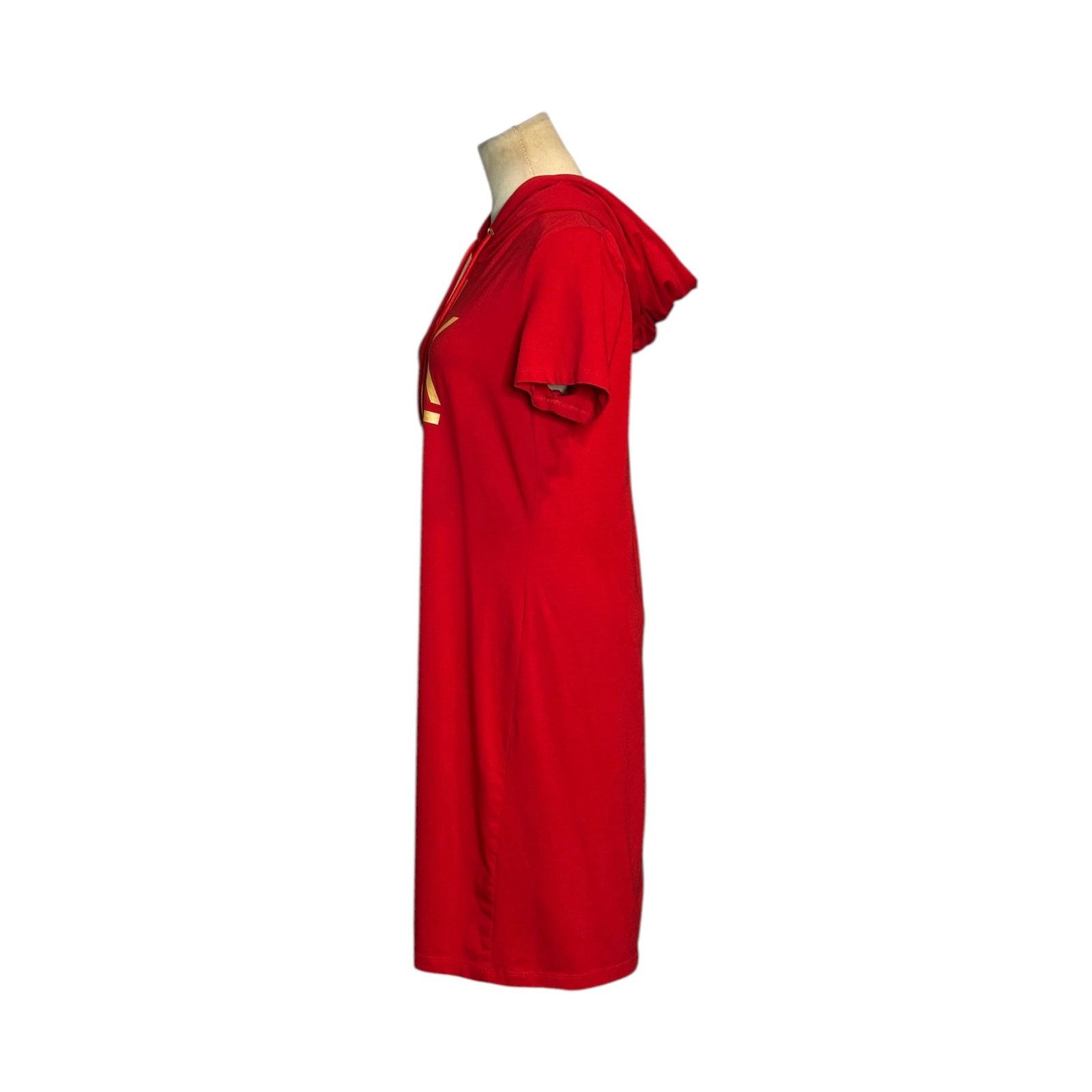 Calvin Klein Calvin Klein red short sleeves mini hoodie dress size Medium Size M / US 6-8 / IT 42-44 - 6 Thumbnail