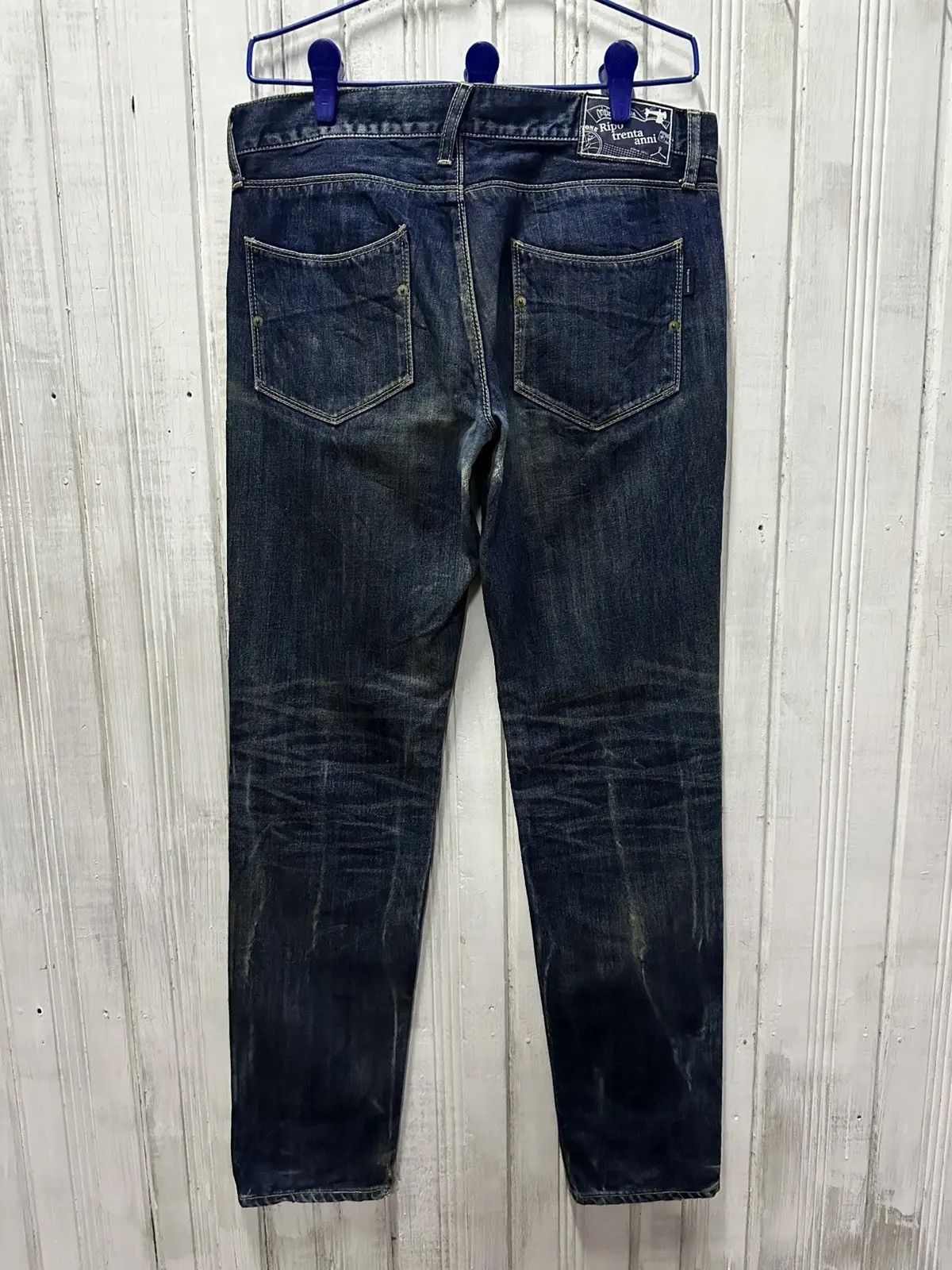 Japanese Brand Redline/Selvedge W33 L32 Vintage RIPO TRENTA ANNI Denim Pant Size US 33 - 12 Thumbnail