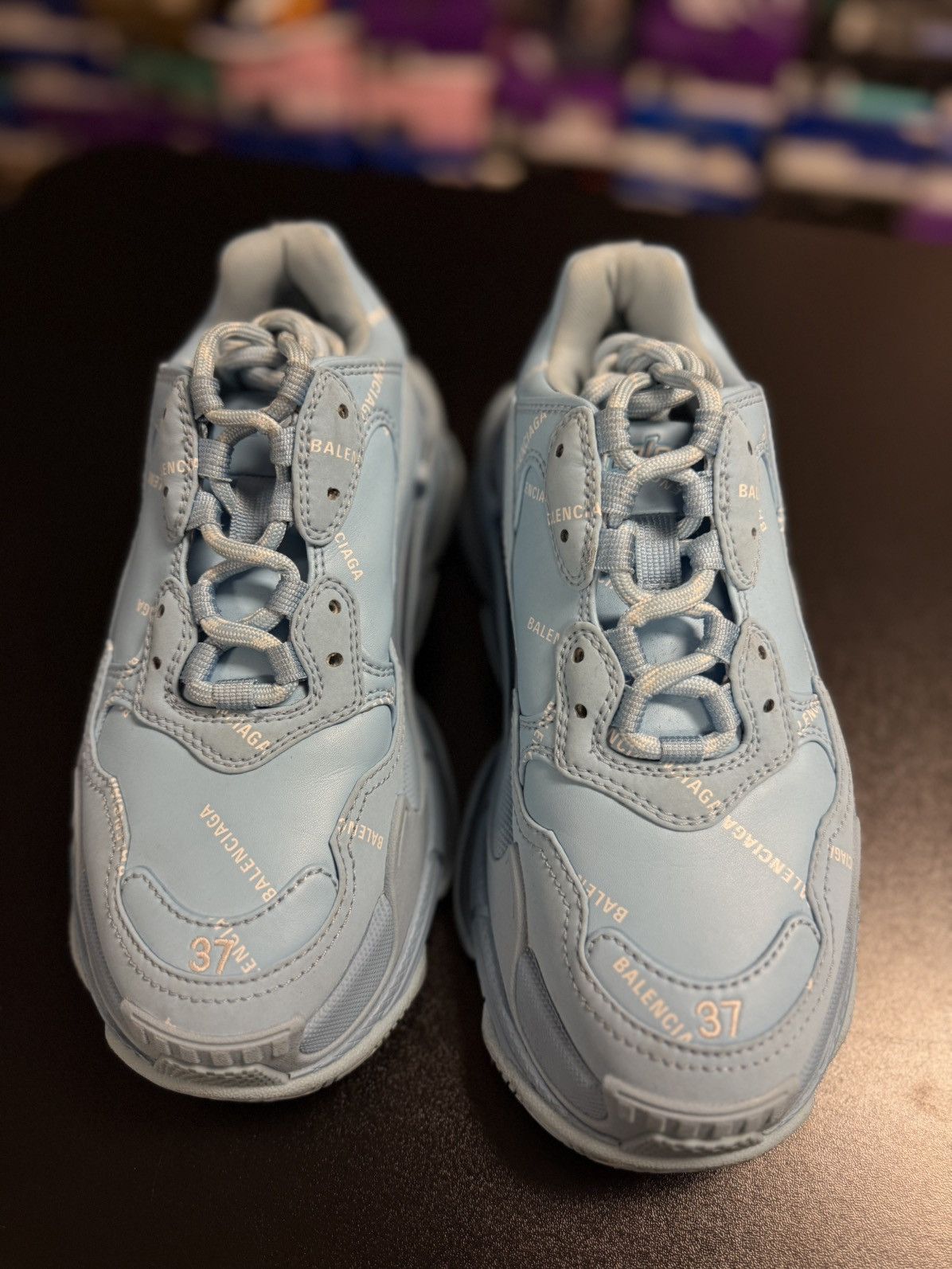 Balenciaga Balenciaga Tripple S Blue Size 37EU/7US Clean Condition 🧼 Size US 7 / IT 37 - 7 Thumbnail