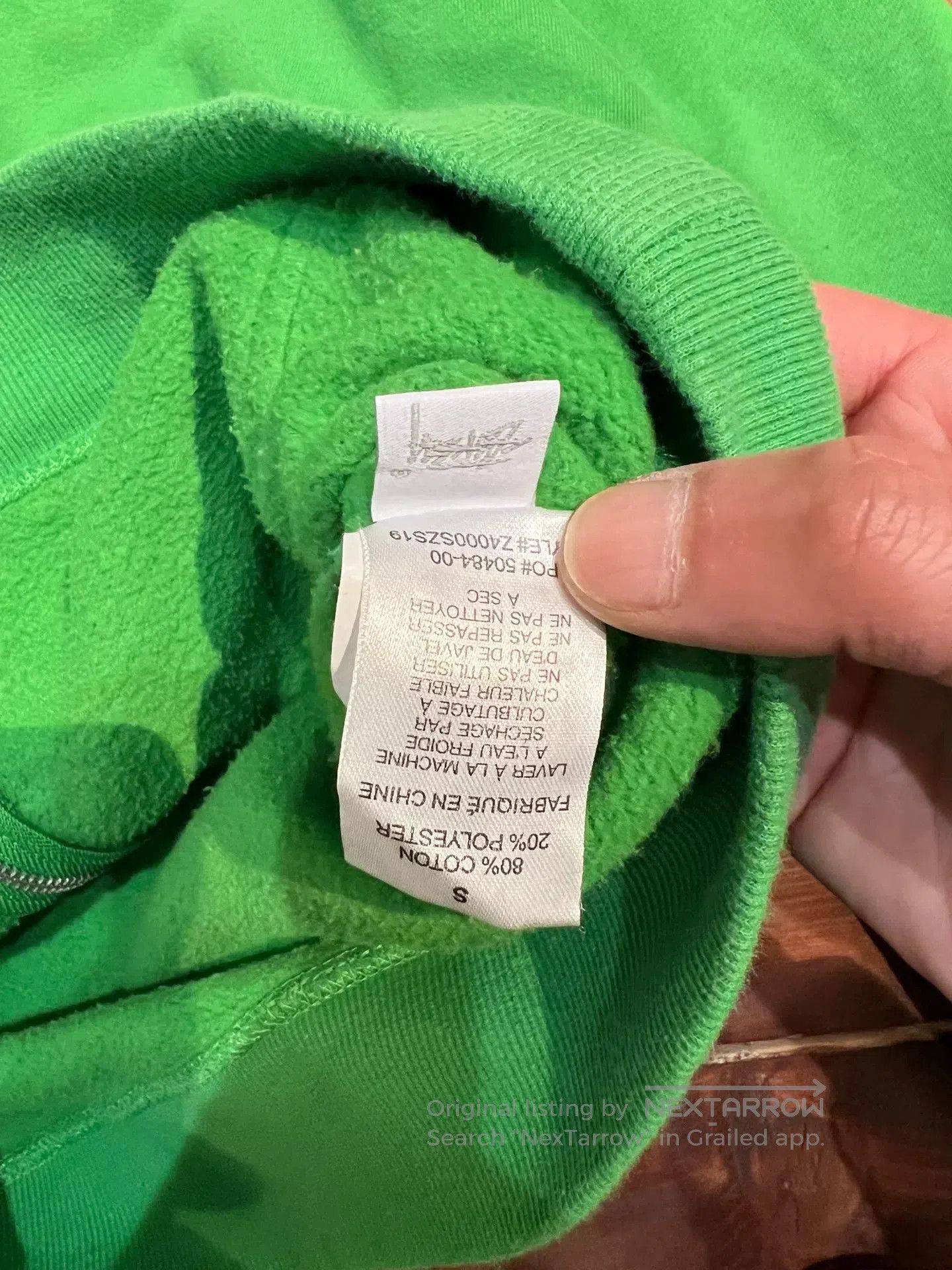 Stussy stussy basic zip hoodie in vibrant green. Size US S / EU 44-46 / 1 - 5 Thumbnail