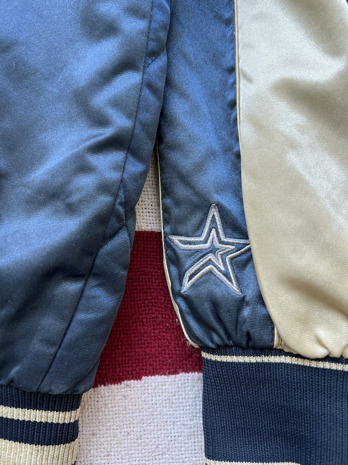 MLB × Vintage 00s MLB Astros Quilted Jacket Size US L / EU 52-54 / 3 - 3 Thumbnail