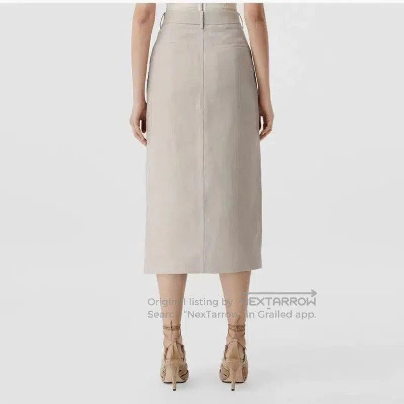 Burberry Burberry Beige Summer Linen Midi Skirt. Size 23" - 2 Thumbnail