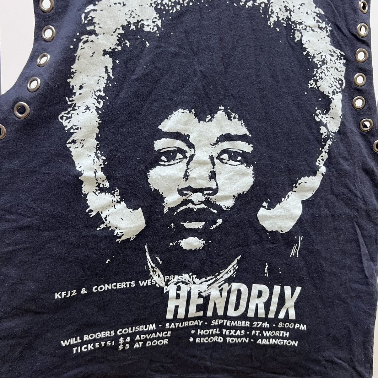 Band Tees Jimi Hendrix Metal Stud Top Tank Concert Tee Size US S / EU 44-46 / 1 - 3 Thumbnail