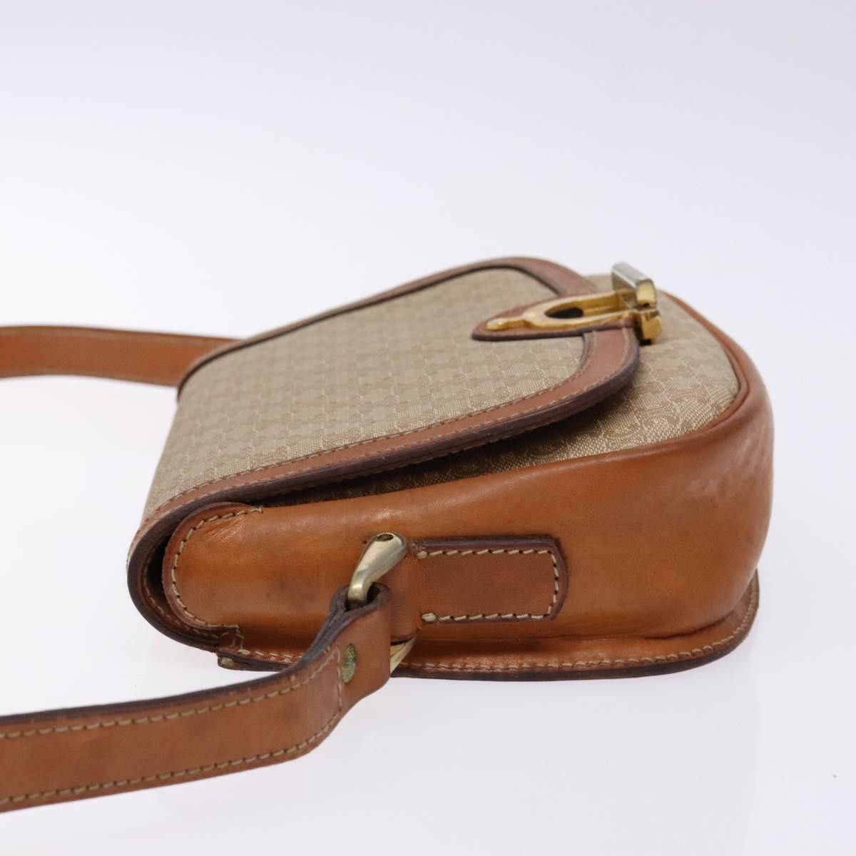 Celine CELINE Macadam Canvas Shoulder Bag Beige Gold Size ONE SIZE - 5 Thumbnail