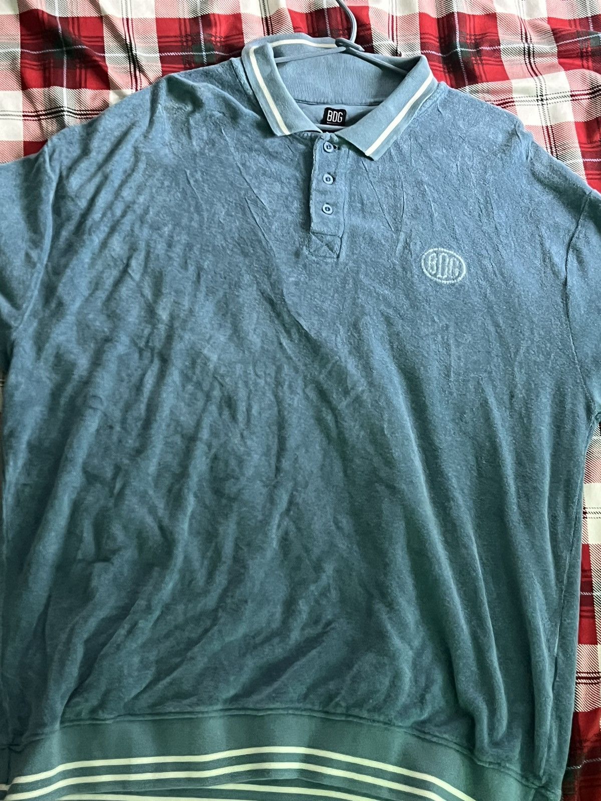 Bdg Bdg blue and white collared shirt Size US L / EU 52-54 / 3 - 3 Thumbnail
