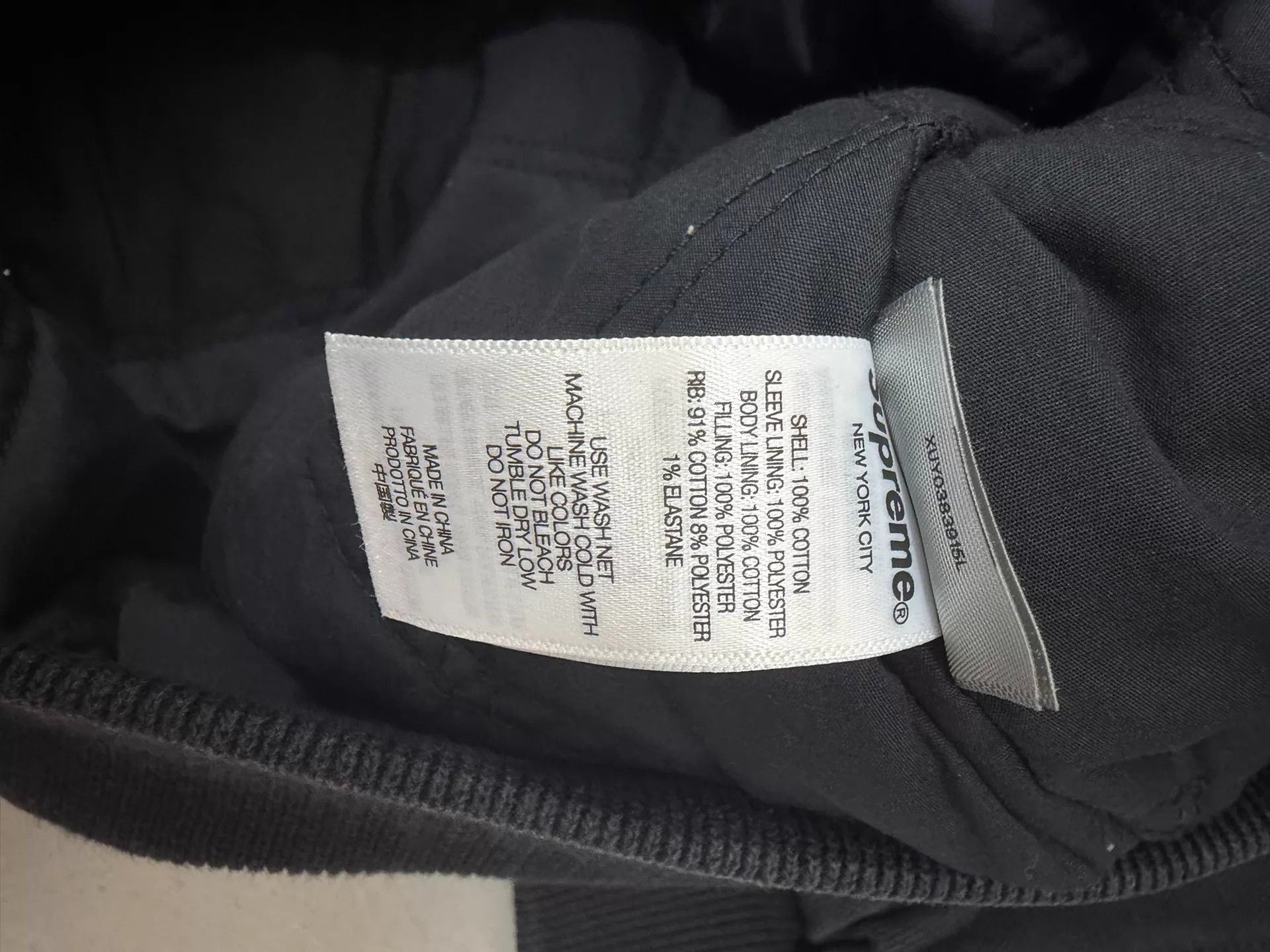 Supreme Black Zip-Up Hoodie with Drawstring Hood Size US L / EU 52-54 / 3 - 3 Thumbnail