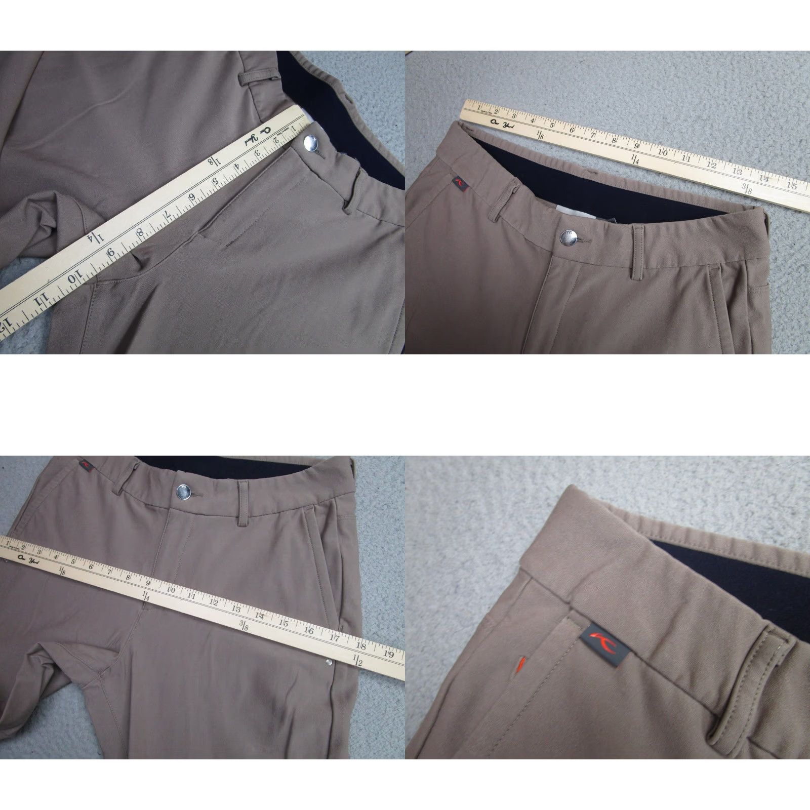 KJUS KJUS Imani 5 Pocket Pants Womens Medium Brown Slim Fit Golf Stretch Chino Size 32" / US 10 / IT 46 - 8 Thumbnail