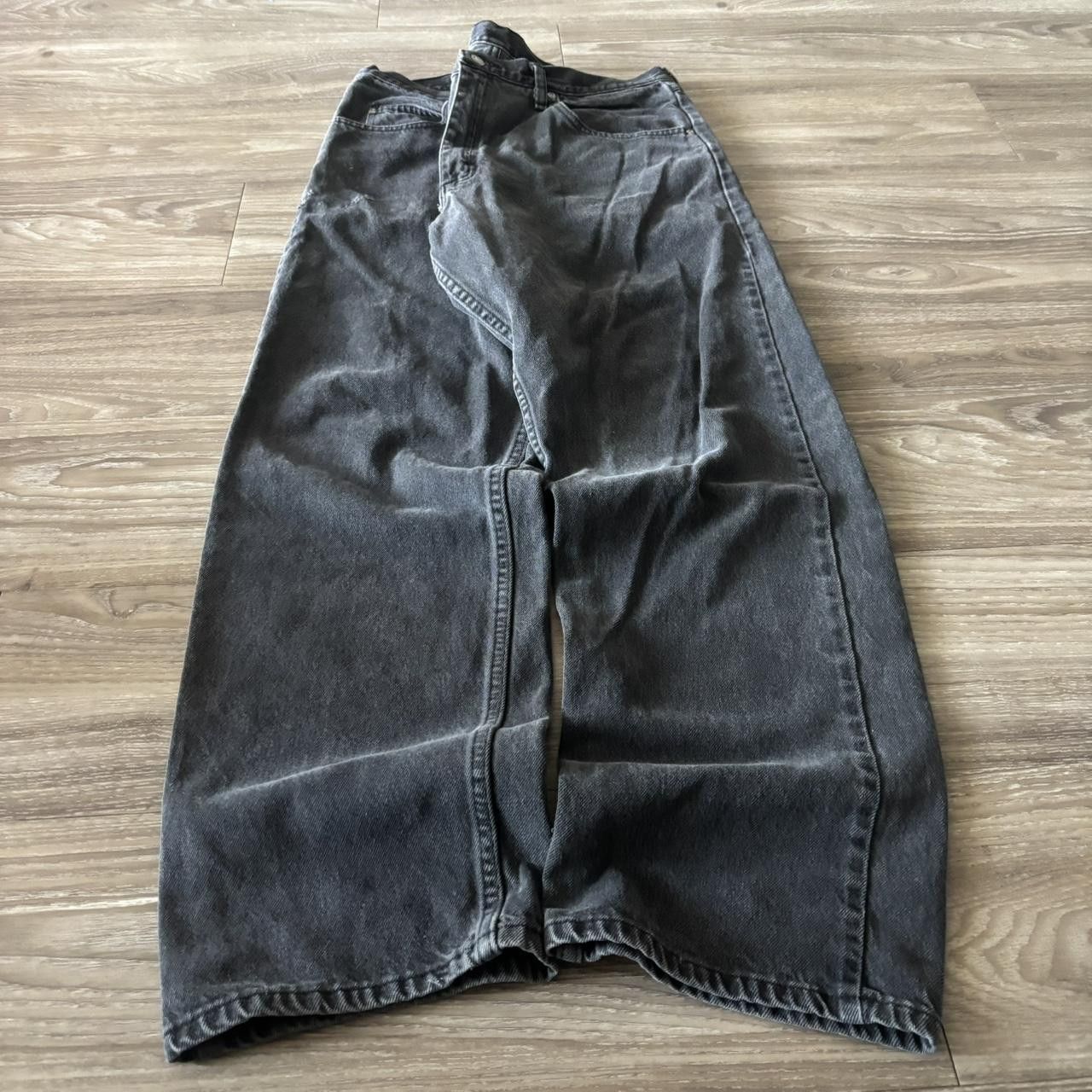 Vintage Crazy Vintage Y2K/2000s Grunge Faded Black Denim Jeans! 36x32 Size US 36 / EU 52 - 3 Thumbnail