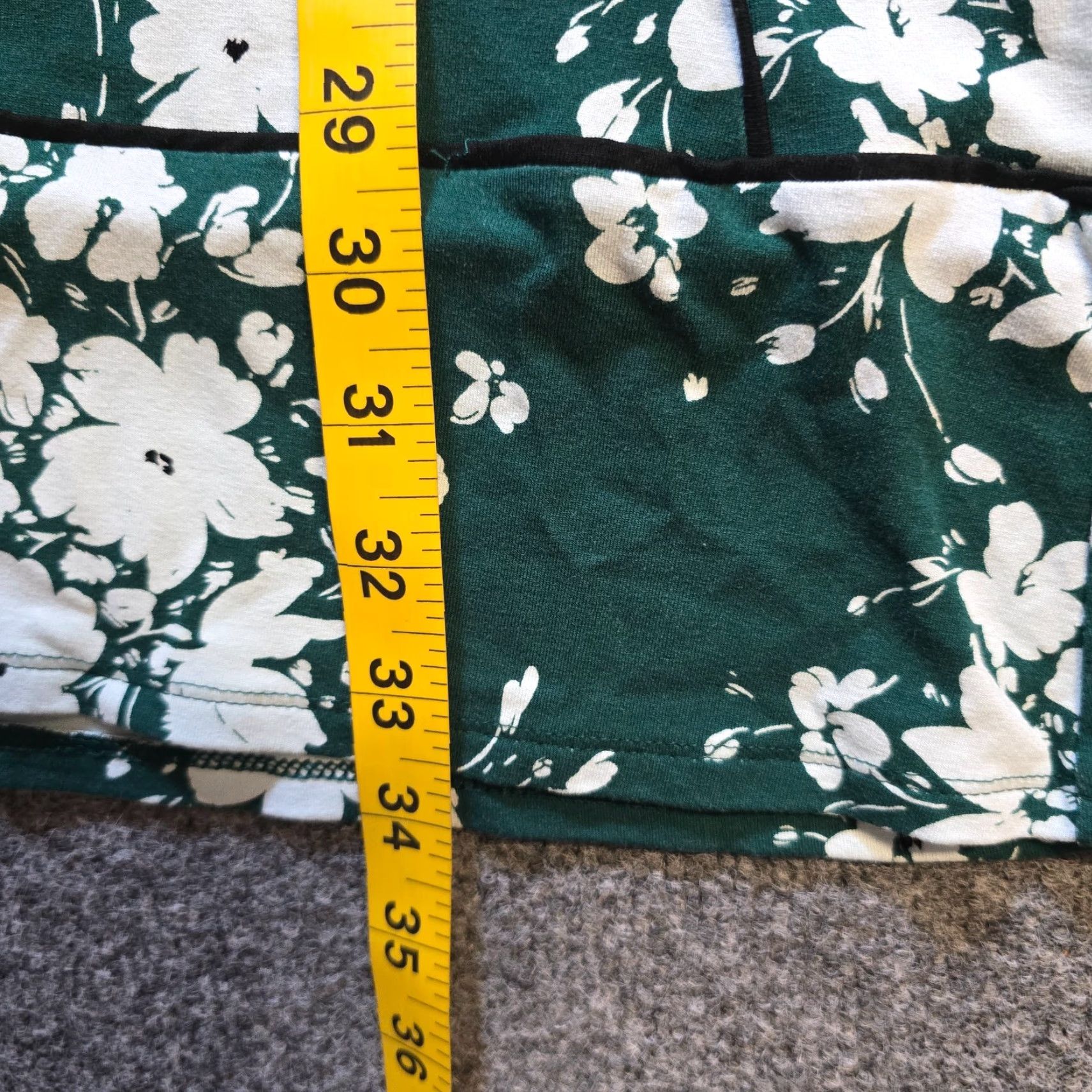 J. Jill J Jill Dress Women PS Green Floral Wearever A-Line Stretch Casual Short Sleeve Round Neck Petite Size S / US 4 / IT 40 - 6 Thumbnail