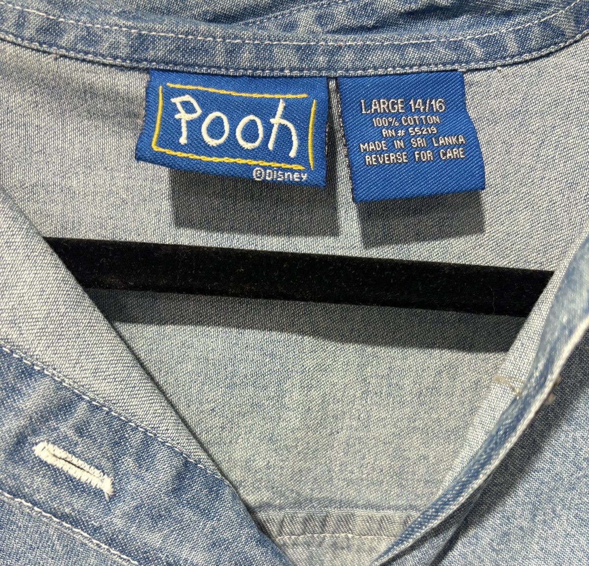Vintage Stitched Winnie The Pooh Button Up