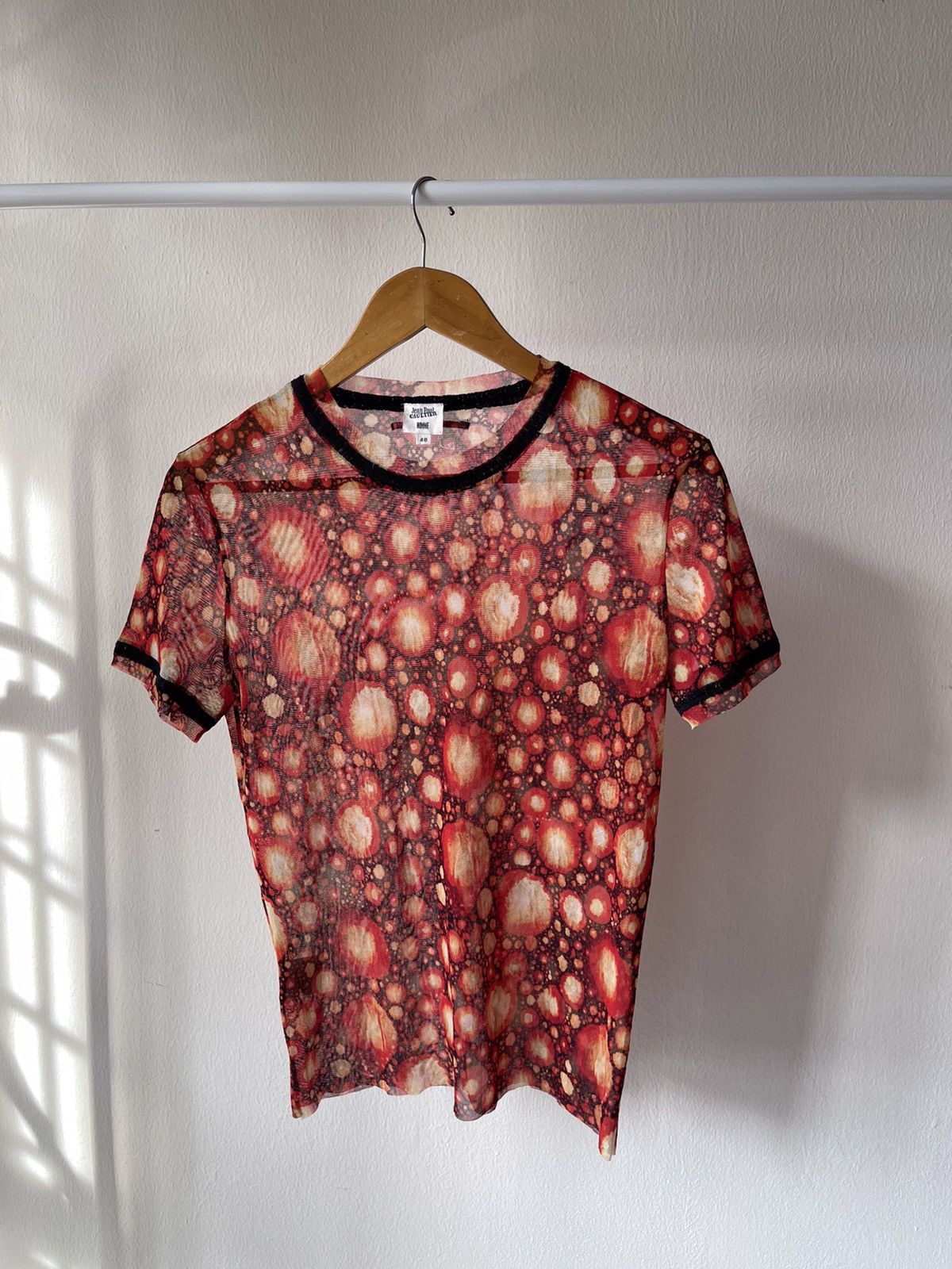 Jean Paul Gaultier 90s Jean Paul Gaultier Homme Mesh Tee Size US S / EU 44-46 / 1 - 4 Thumbnail