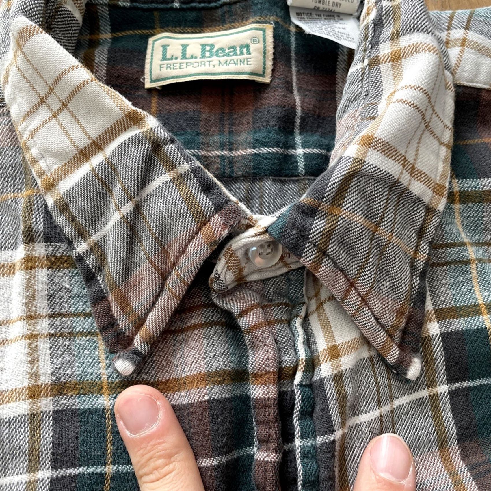 Vintage VINTAGE L.L. Bean Flannel Shirt Mens XL Plaid Button-Down Long Sleeve Work 90s USA Size US XL / EU 56 / 4 - 6 Thumbnail