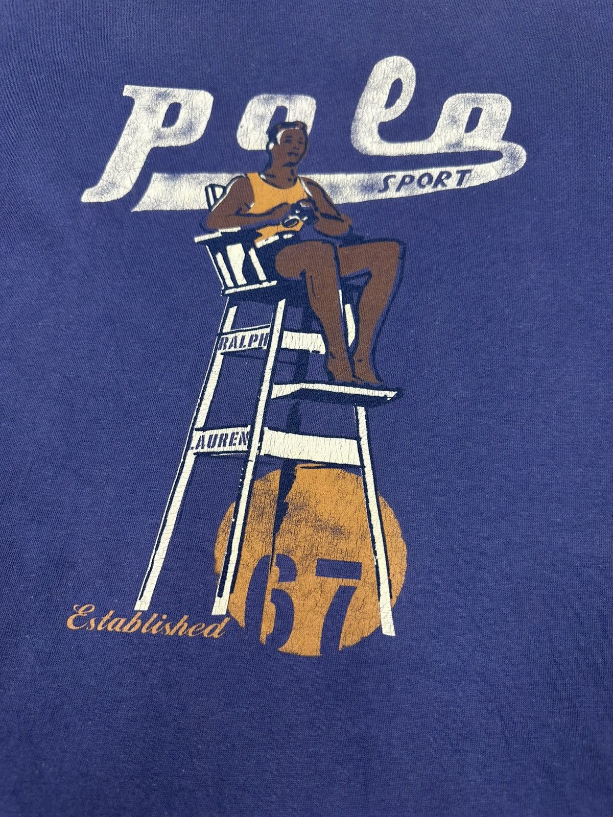 Polo Ralph Lauren Vintage Polo Sport Made In USA Tshirt A948 Size US L / EU 52-54 / 3 - 5 Thumbnail