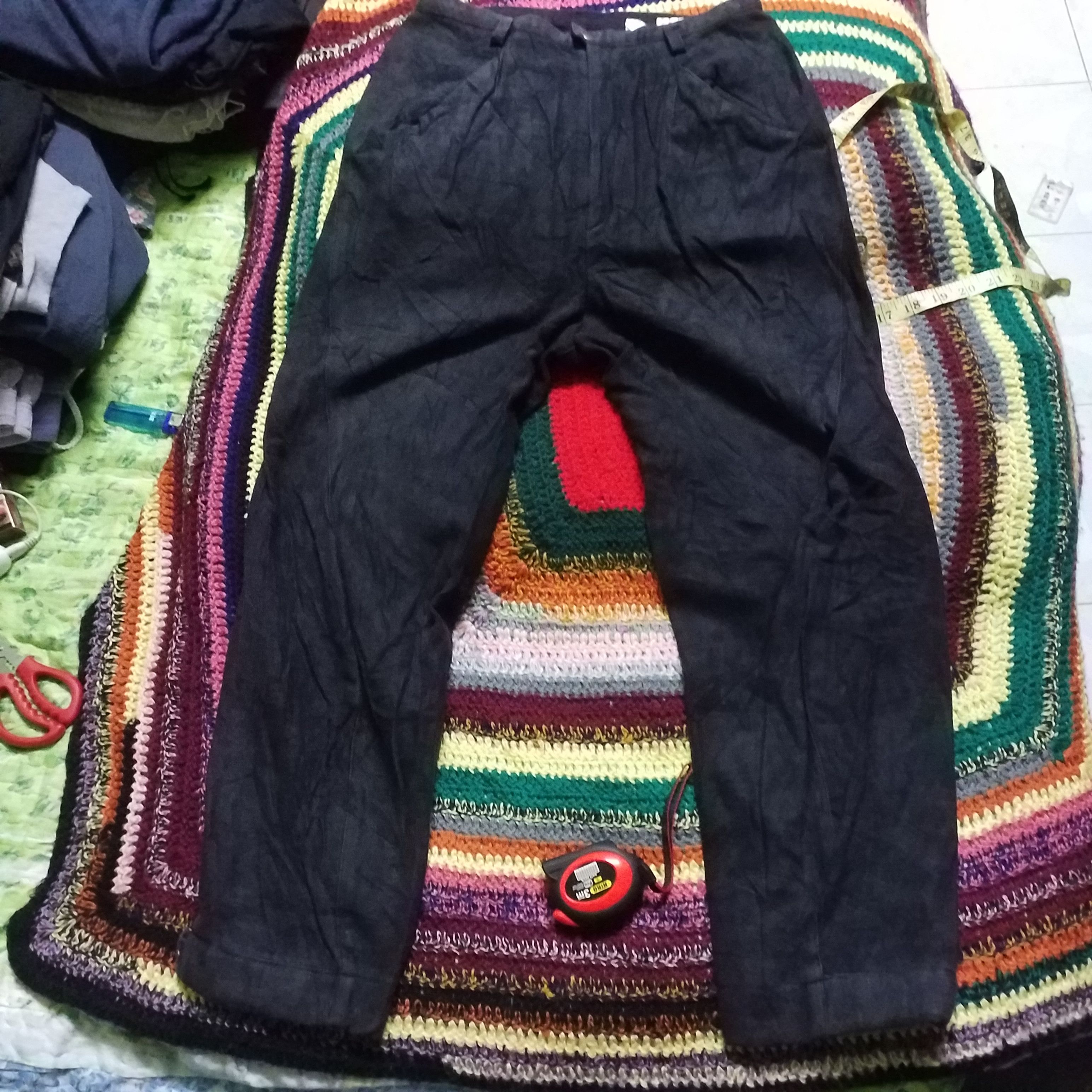 Japanese Brand HIROKO KOSHINO BAGGY PANT RAYON 80 POLYSTER 20 Size 26" / US 2 / IT 38 - 1 Thumbnail