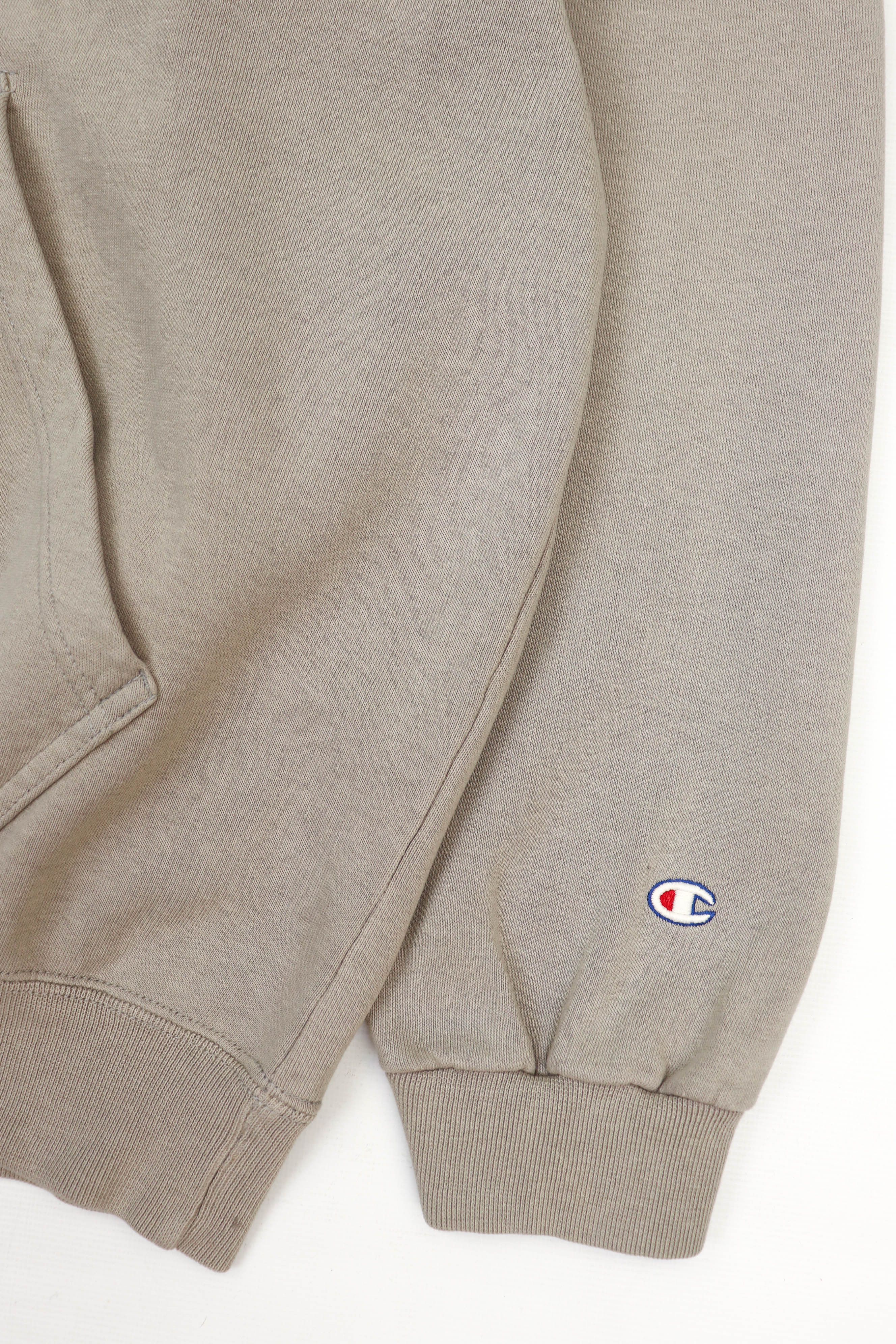 Champion 90s Vintage Champion NY USA Sun Faded Beige Hoodie Size US L / EU 52-54 / 3 - 6 Thumbnail