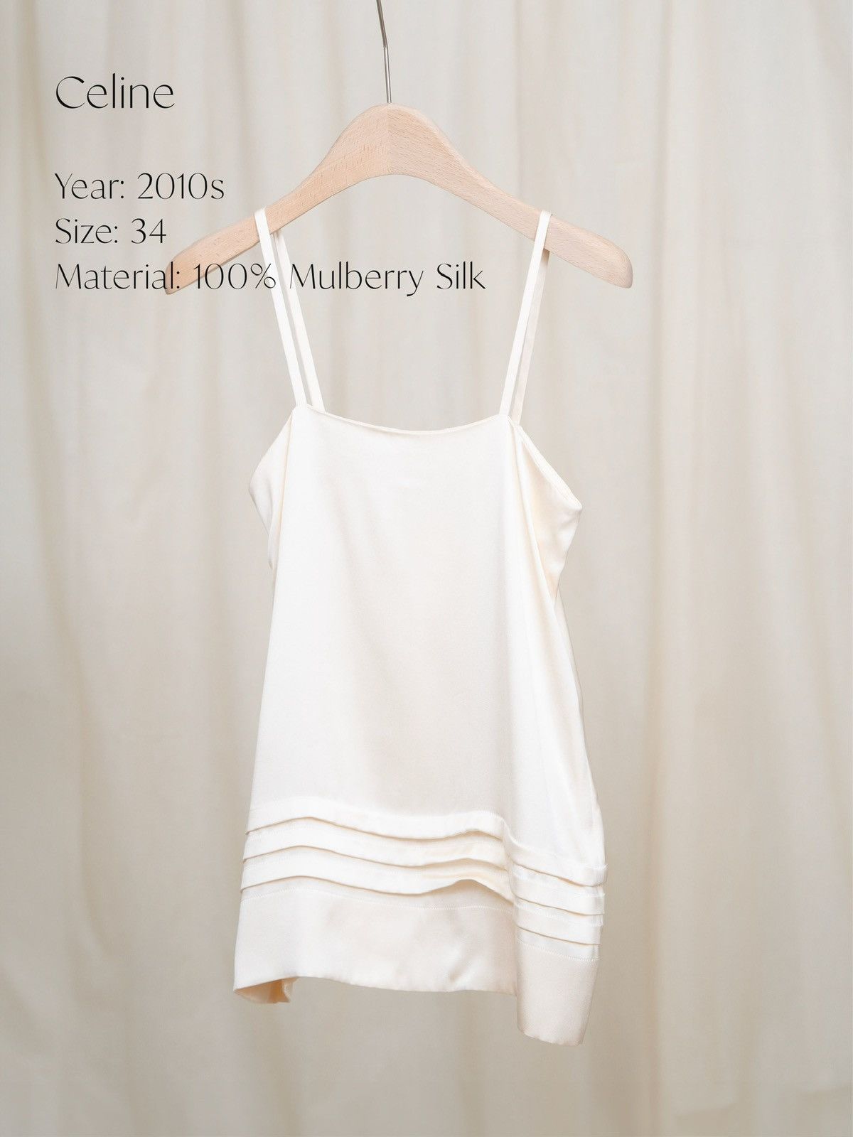 Celine Old Celine Silk Camisole Size XS / US 0-2 / IT 36-38 - 1 Thumbnail