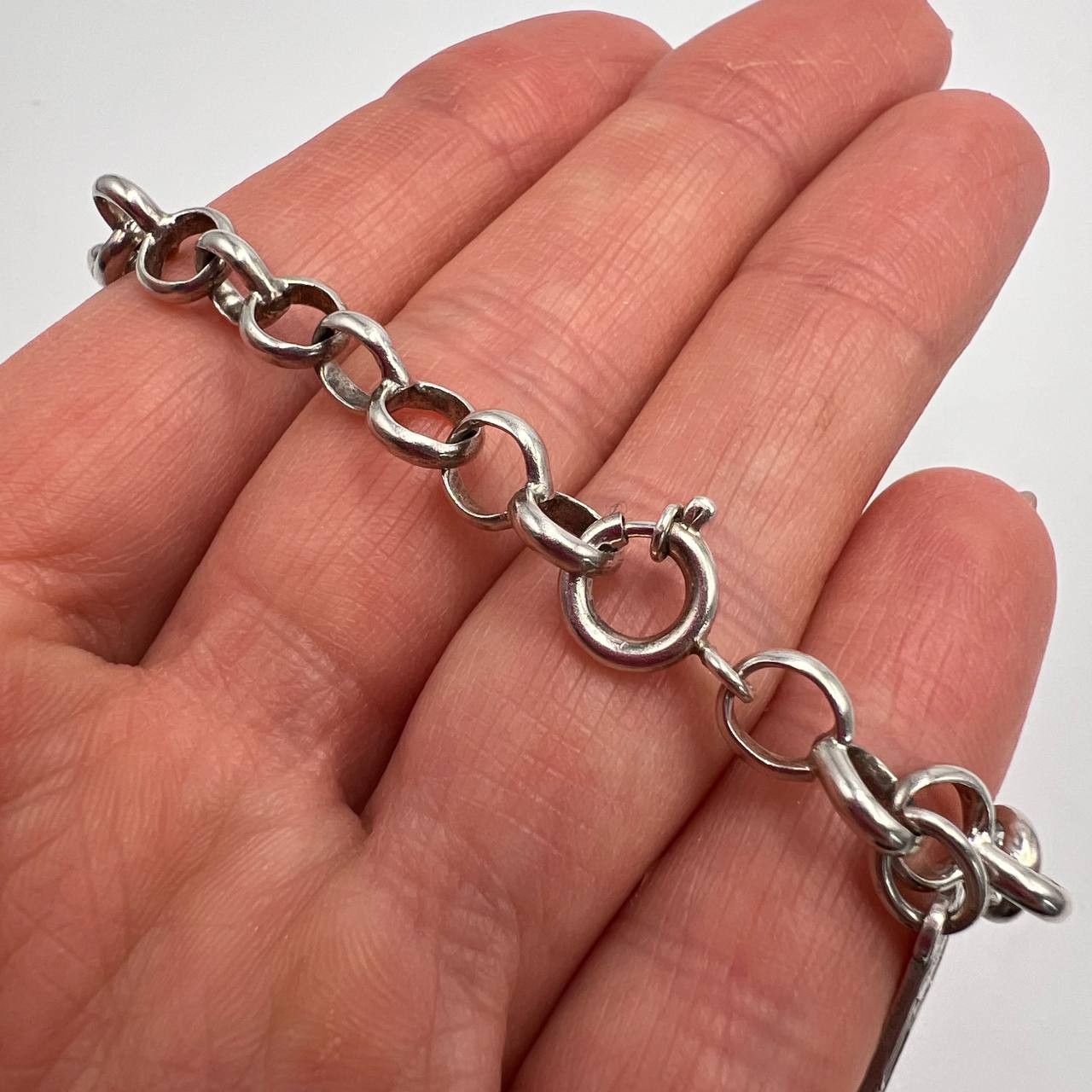 Vintage Vintage 800 Silver Bracelet PAX 1919 Versailles Marked Size ONE SIZE - 6 Thumbnail