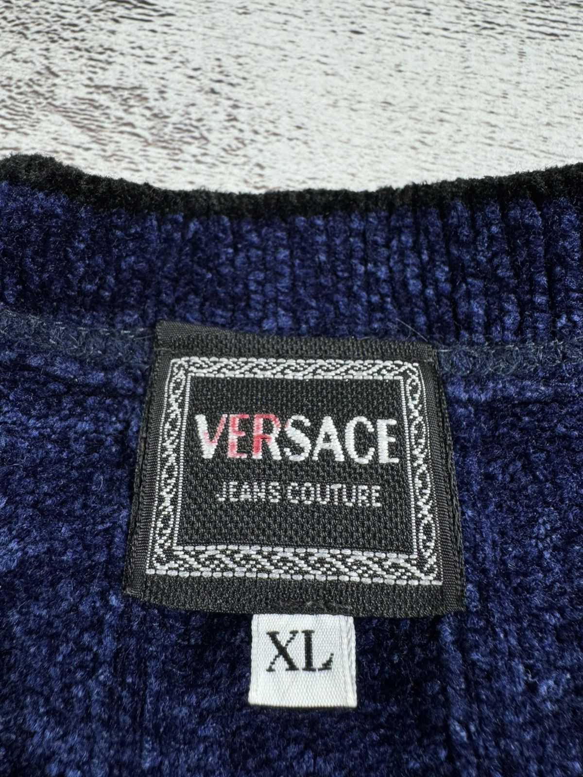 Versace Jeans Couture Versace Jeans Velour Velvet Sweater Pullover Sweatshirt Size XL / US 12-14 / IT 48-50 - 12 Thumbnail