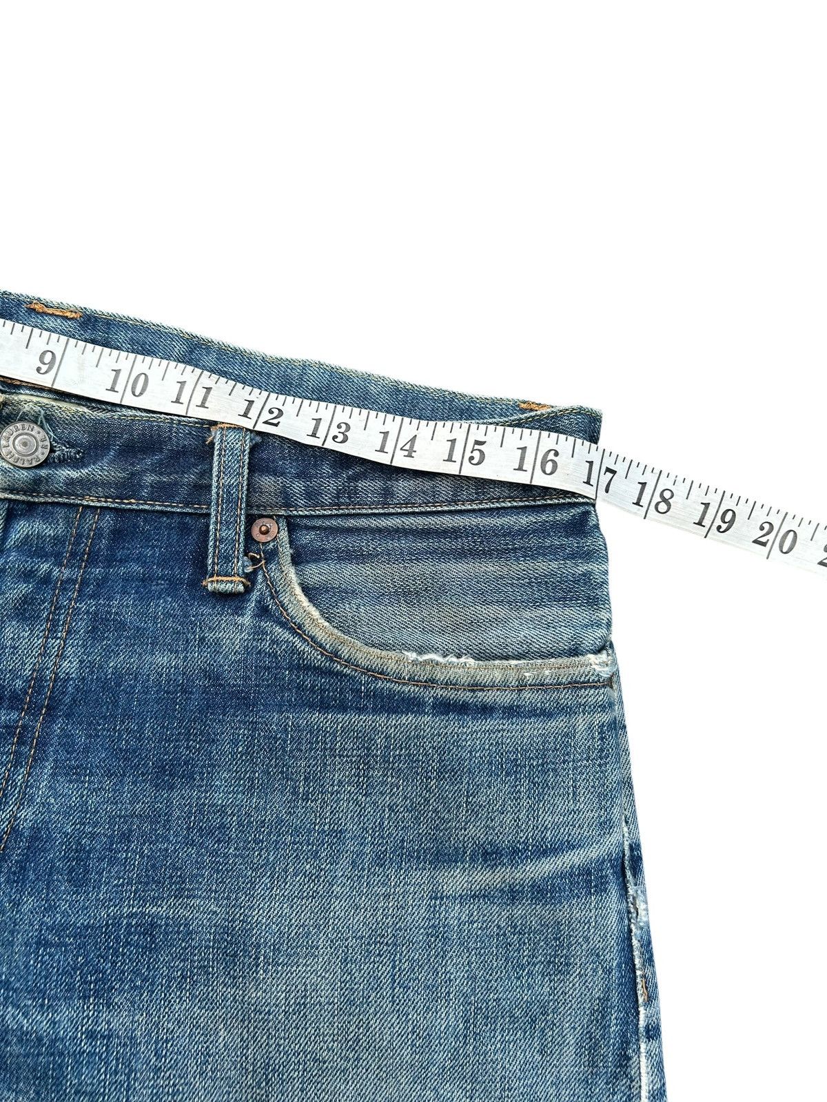 RRL Ralph Lauren FLARE RRL RALPH LAUREN SELVEDGE DISTRESSED DENIM JEANS Size US 34 / EU 50 - 20 Thumbnail