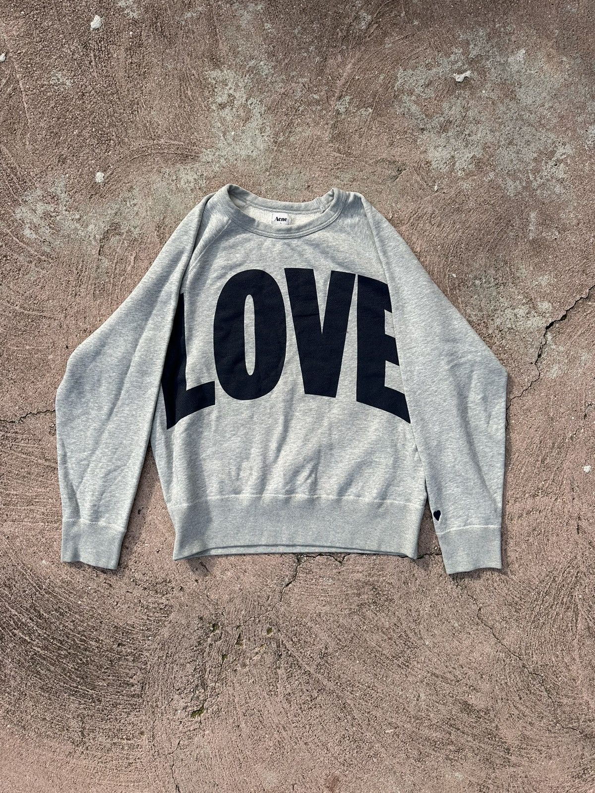 Acne Studios Acne Studios College Love AW/12 Crewneck Grey | Grailed