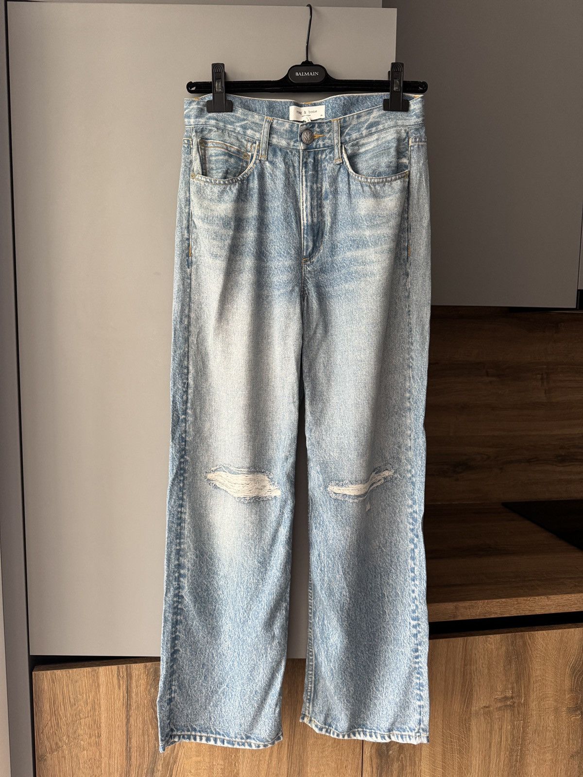 Rag & Bone Rag & Bone Trompe L’oeil Flowy Wide Leg Illusion Jeans Size 25" / US 0 / IT 36 - 1 Thumbnail