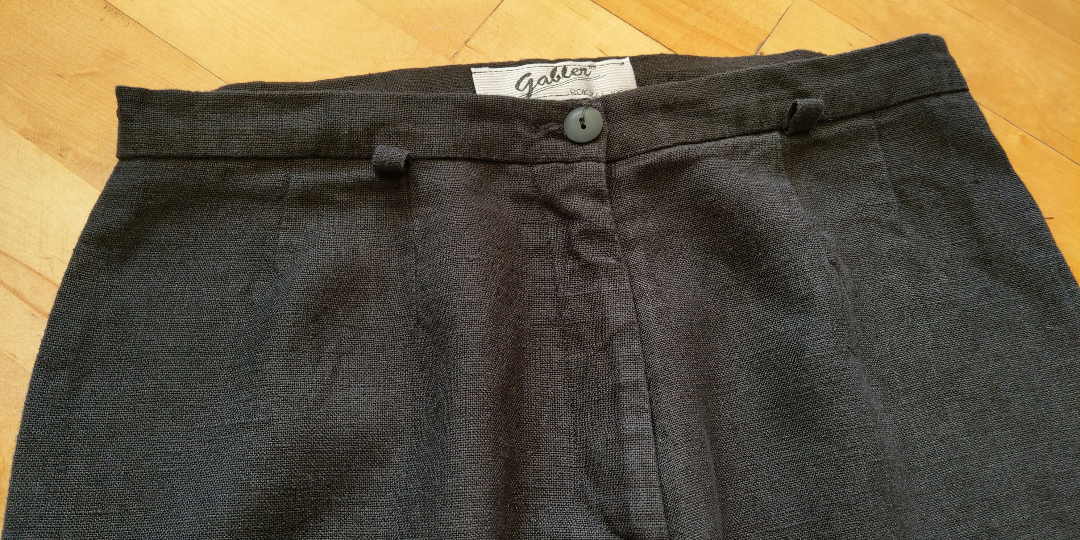 Vintage 100% Linen Vintage Pants High Waist Minimal y2k Wide Flared Size US 31 - 5 Thumbnail