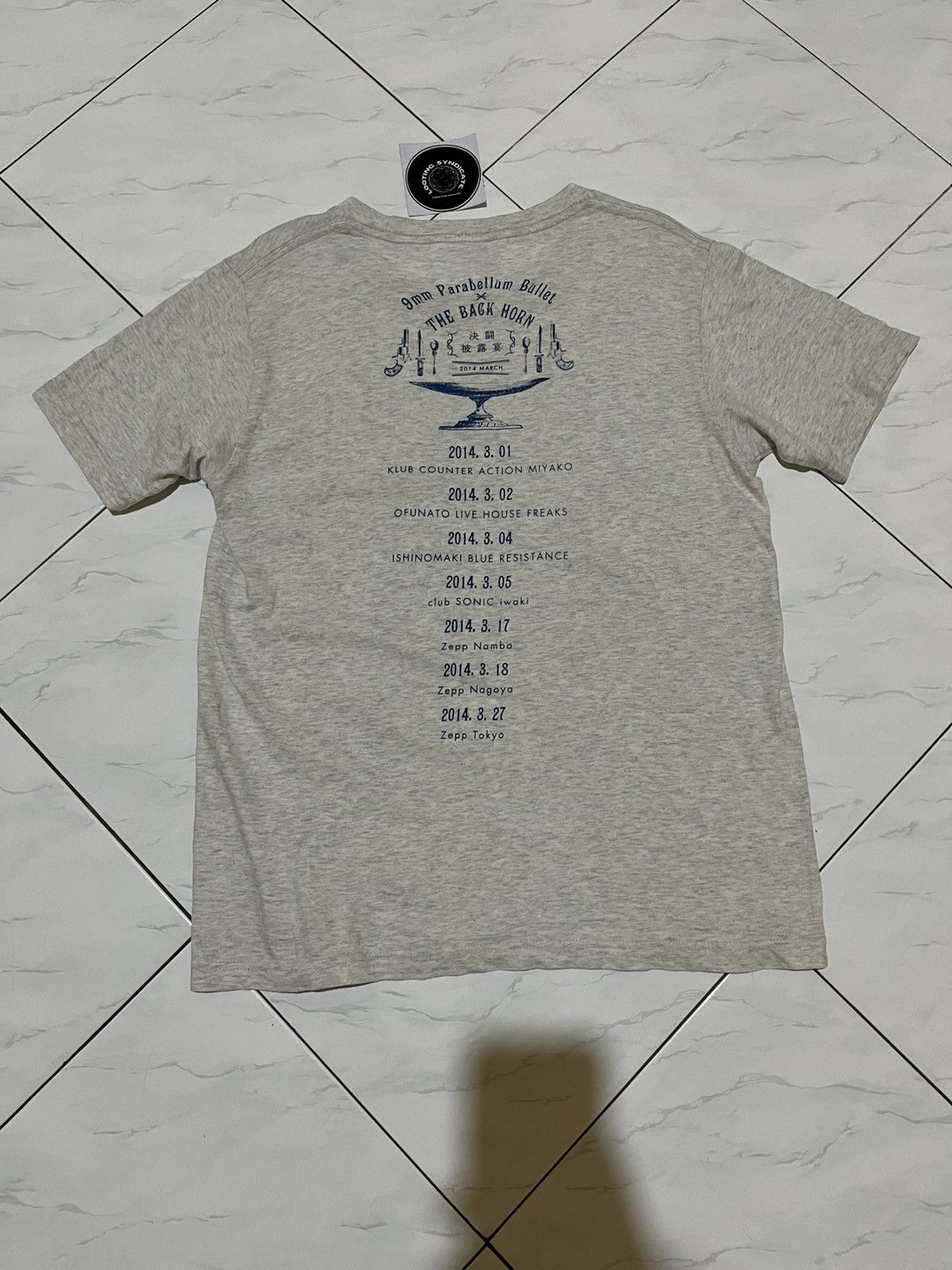 Band Tees 9mm Parabellum Bullet X The Back Horn Tour 2014 Tee Size US M / EU 48-50 / 2 - 5 Thumbnail