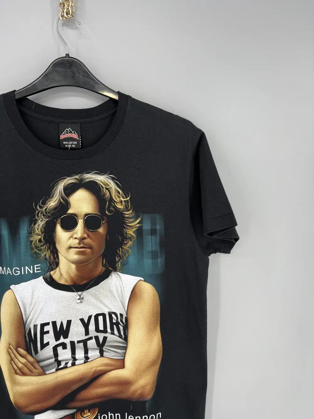 Vintage John Lennon All Over Print Vintage Tee Size US M / EU 48-50 / 2 - 7 Thumbnail