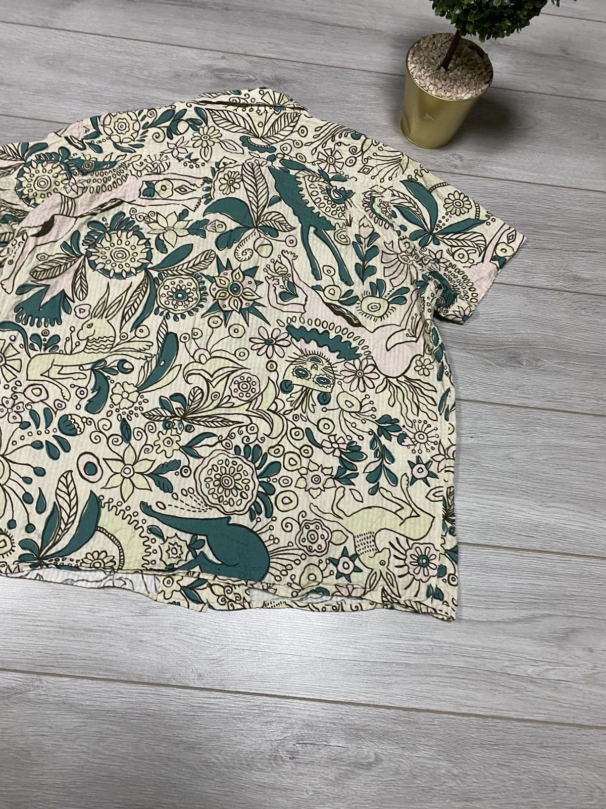YMC YMC all over print Hawaii shirt buttons, flowers floral Size US XL / EU 56 / 4 - 9 Thumbnail