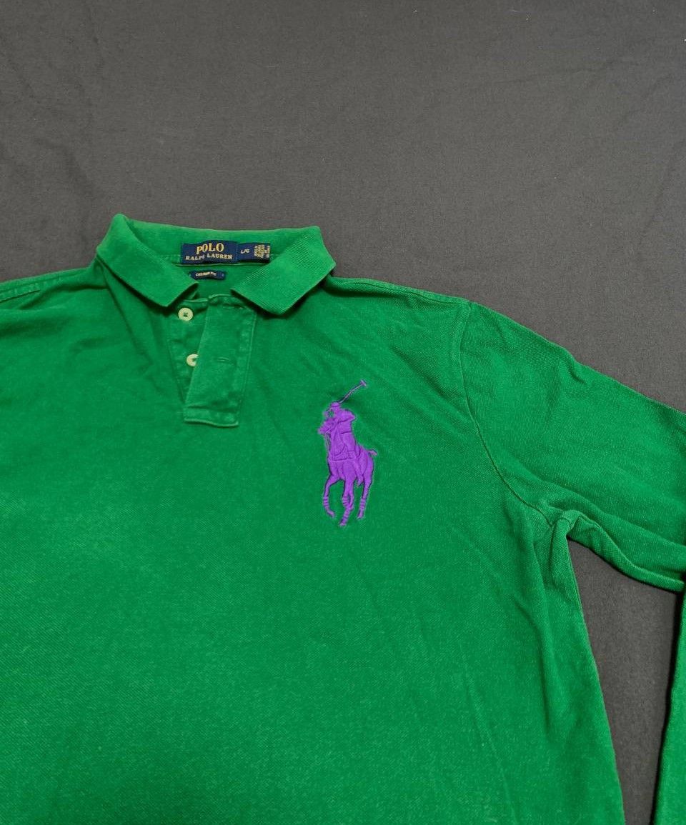 Polo Ralph Lauren Polo Ralph Lauren longsleeve rugby big pony green Size US L / EU 52-54 / 3 - 2 Thumbnail