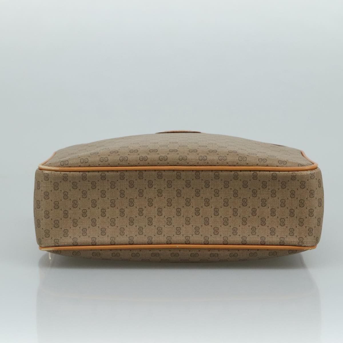 GUCCI Micro GG Supreme Shoulder Bag Pvc Beige
