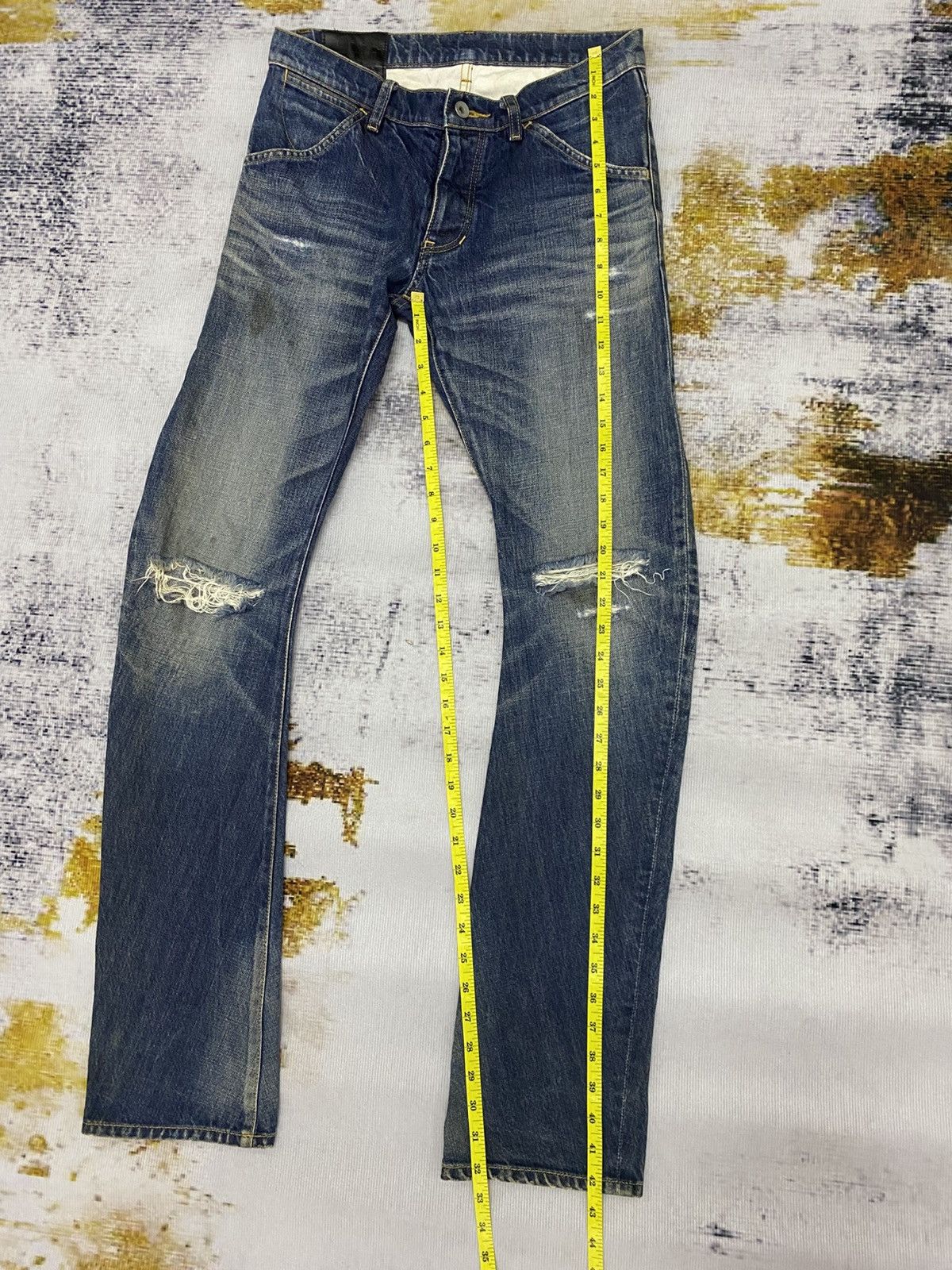 Attachment Vintage Attachment Distressed Denim Jeans Size US 31 - 22 Thumbnail