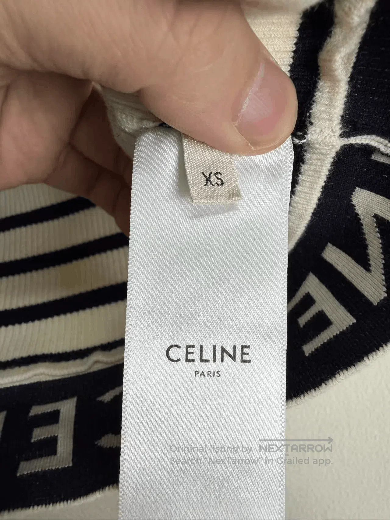 Celine Celine Black White Striped Vest. Size XS / US 0-2 / IT 36-38 - 4 Thumbnail