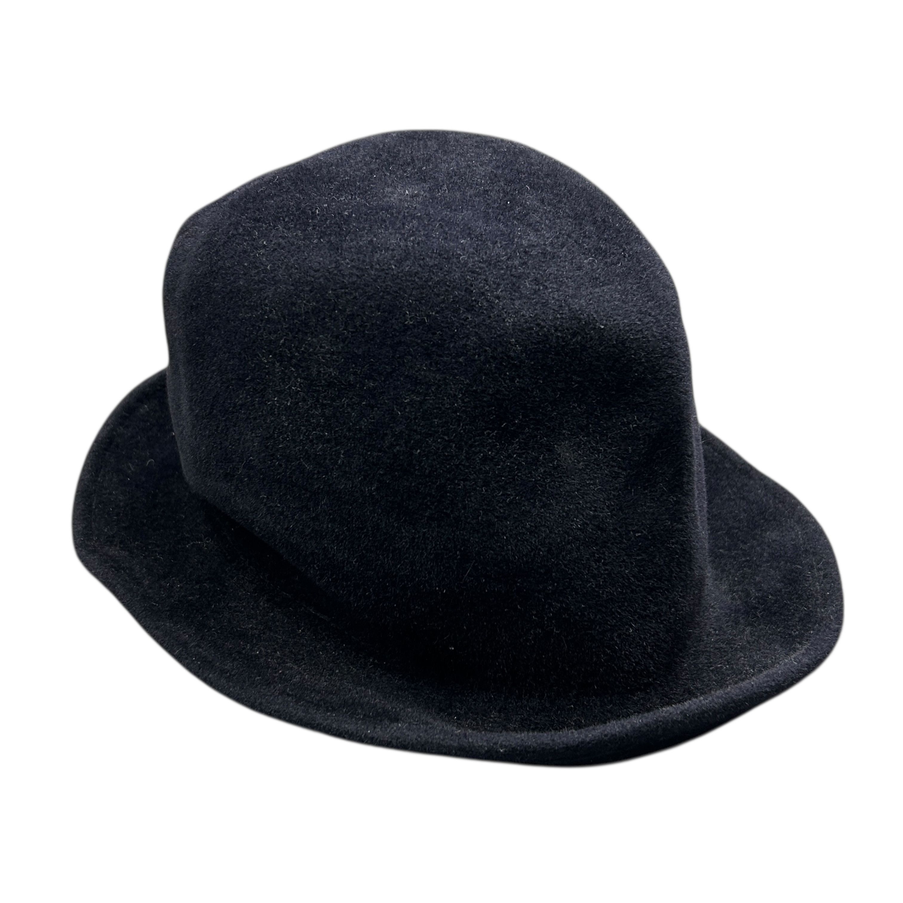 The Viridi-anne The Viridi Anne Navy Blue Rabbit Fur Felt Hair Hat Size 3 Size 38 - 1 Thumbnail