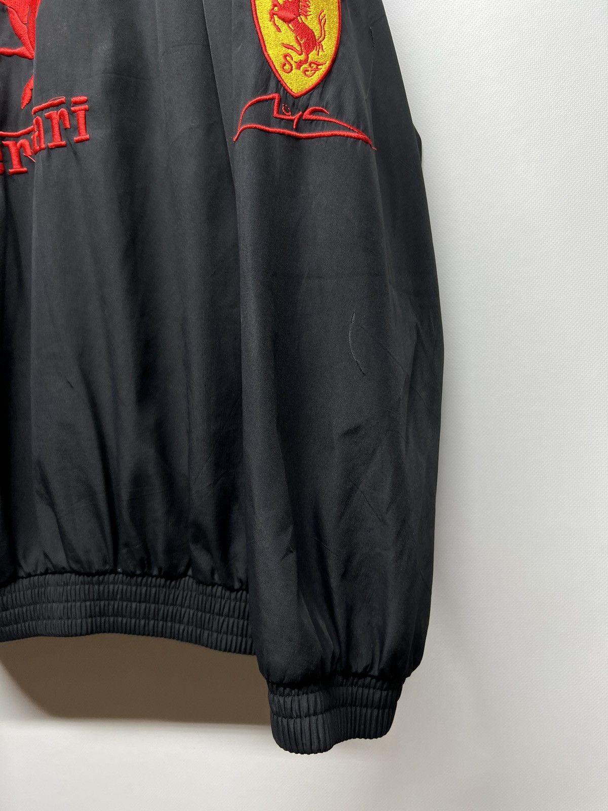 Vintage Y2k Ferrari F1 Faded Nylon Racing Jacket 00’s