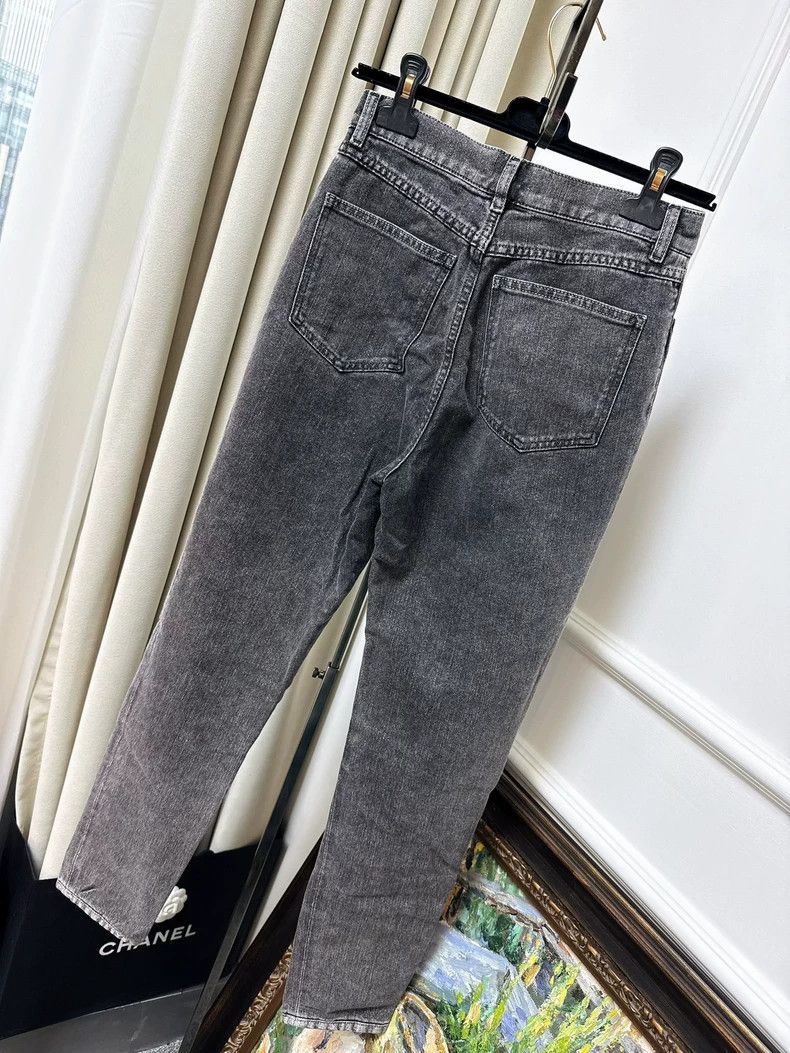 Chanel Chanel 23C popular smoke gray double C jeans Size 24" / US 00 / IT 34 - 2 Thumbnail