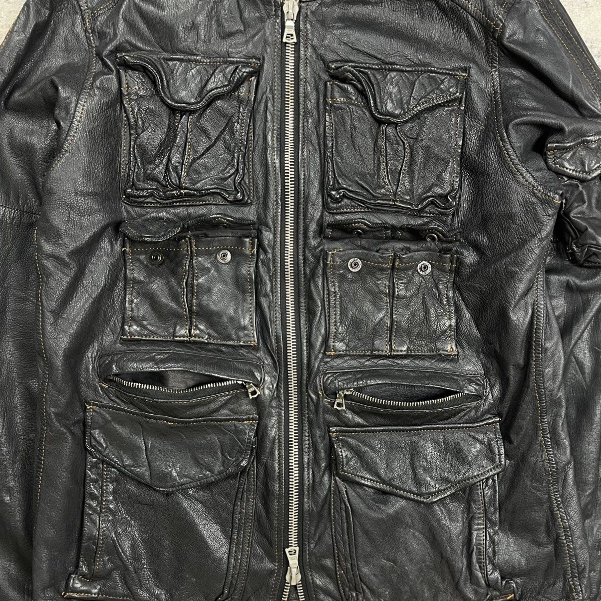 Isamu Katayama Backlash Slow Gun multi pocket cargo deerskin leather jacket Size US M / EU 48-50 / 2 - 2 Thumbnail