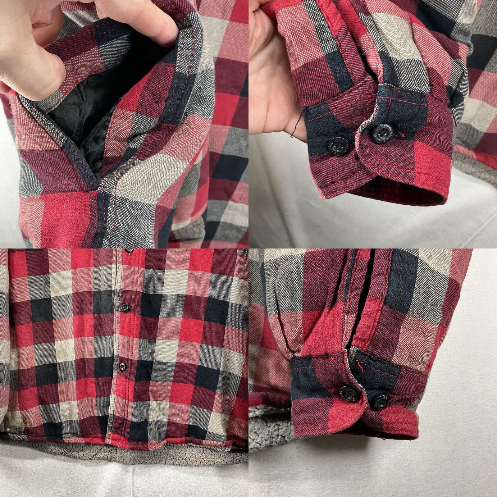 Wrangler VINTAGE Wrangler 3XL Mens Flannel Jacket Shacket Sherpa Lined Pockets 90s Plaid Blue) Size US XXL / EU 58 / 5 - 8 Thumbnail