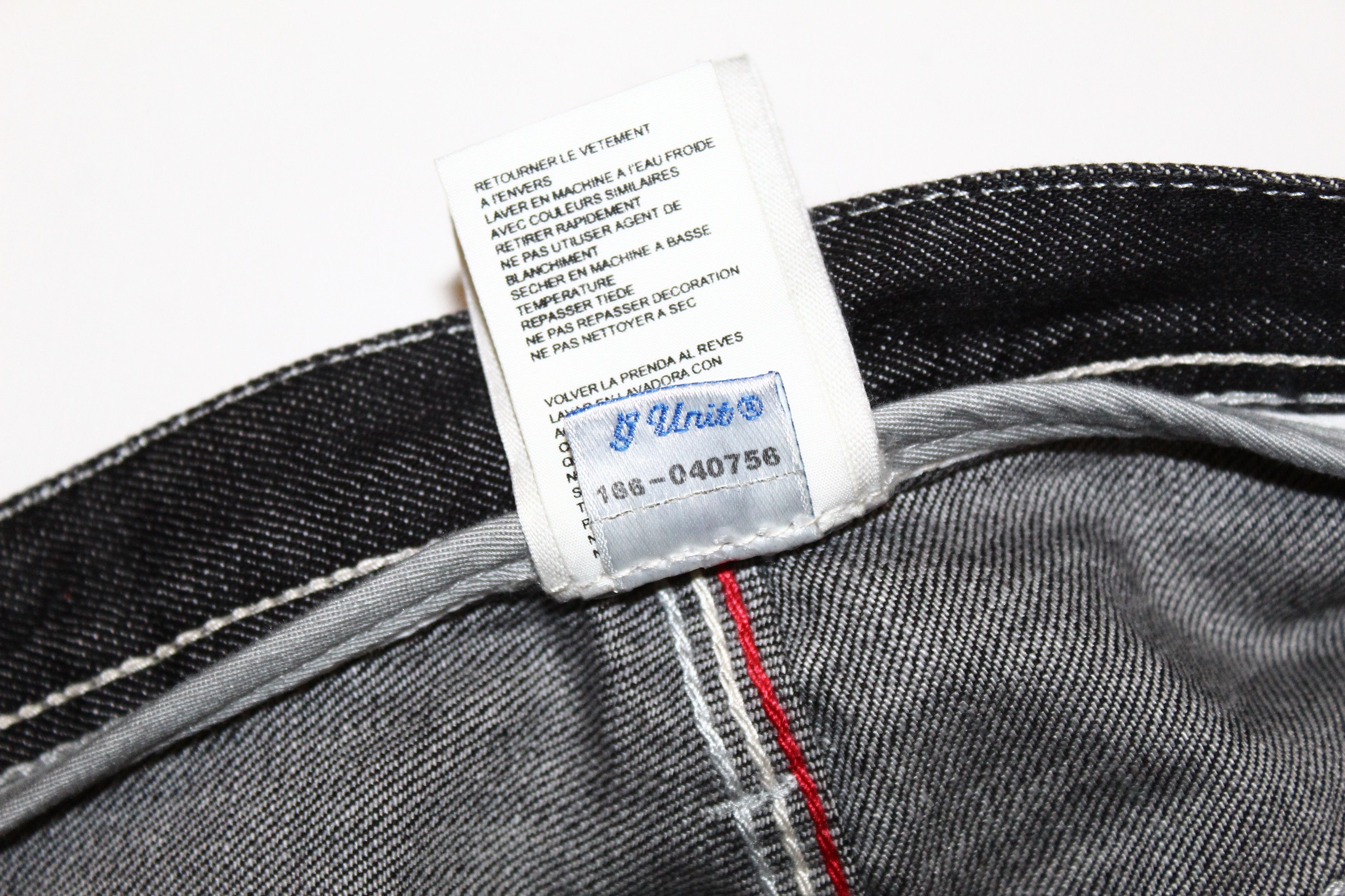 G-Unit 💥VTG💥 G-Unit OG Logo Embroidery Baggy Raw Denim Jeans Size US 32 / EU 48 - 10 Thumbnail