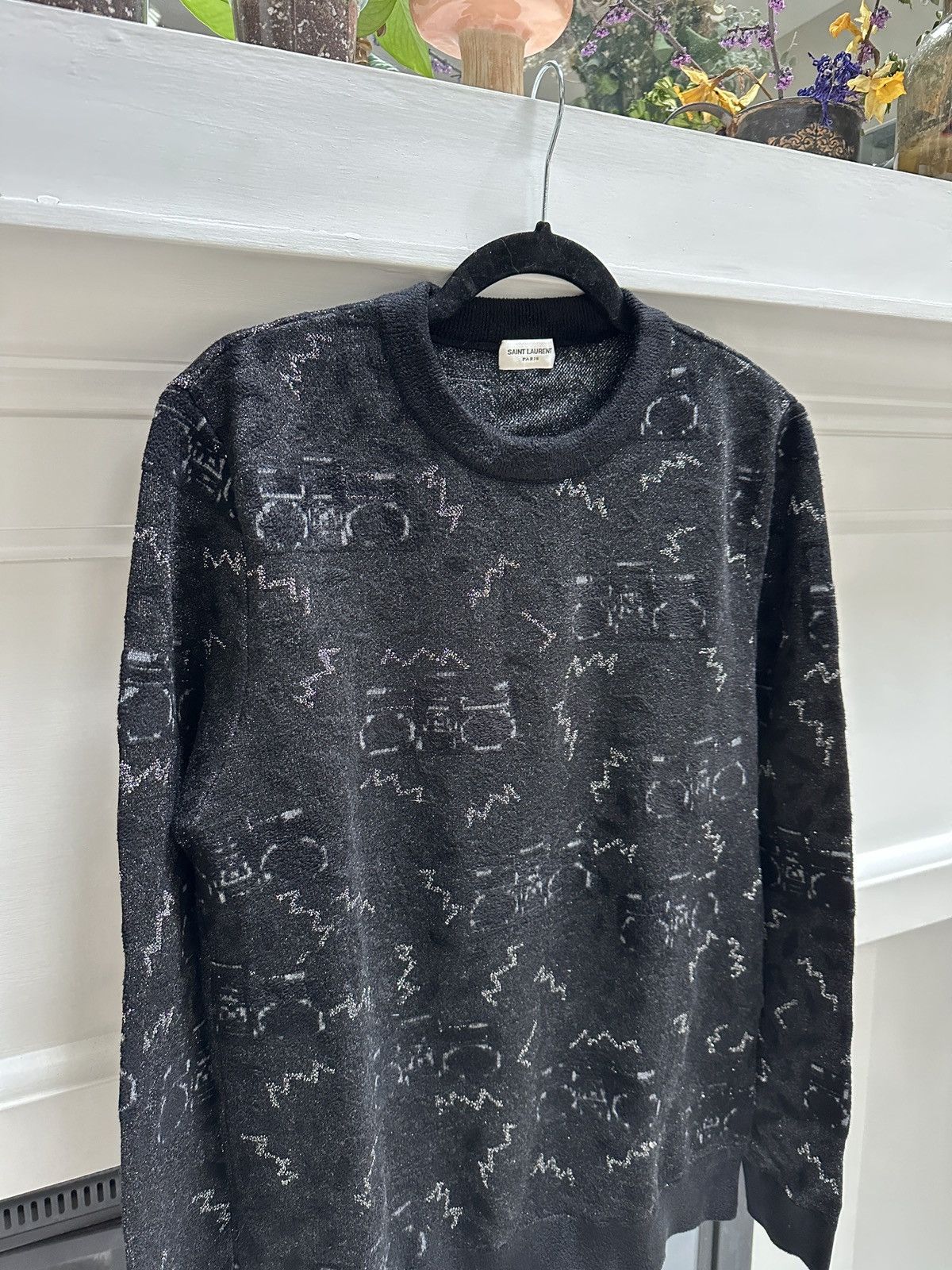Saint Laurent Paris Lurex Glitter Radio Sweater Size US S / EU 44-46 / 1 - 2 Thumbnail