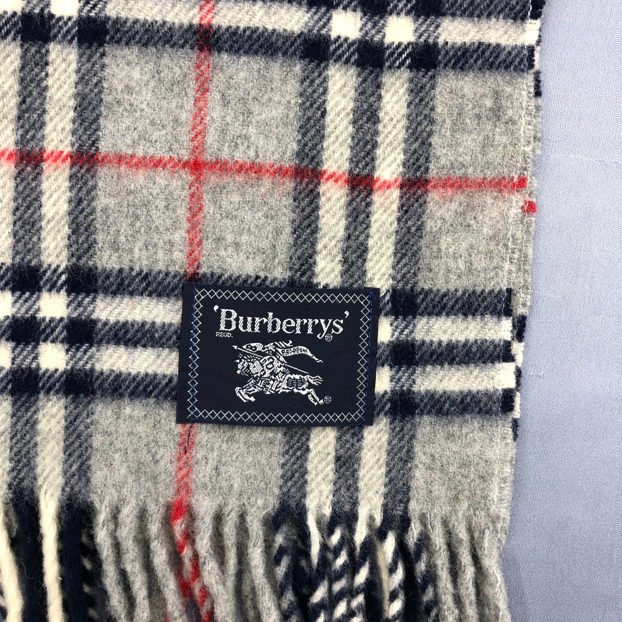 Burberry Vintage Burberry Scarf Muffler Wool Cashmere Scarves. Size ONE SIZE - 5 Thumbnail